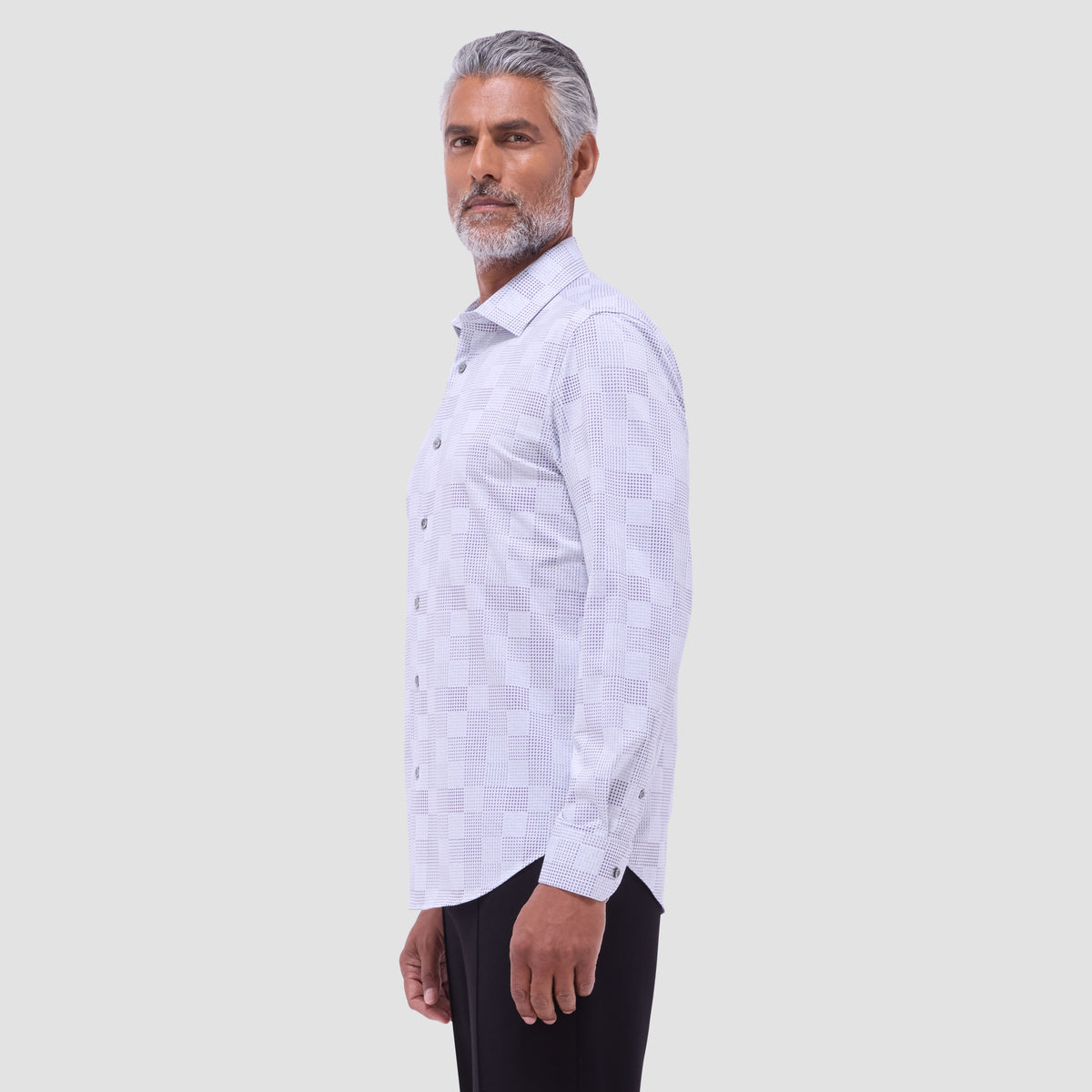 Jimmy Double-Sided Geometric & Chevron OoohCotton Shirt