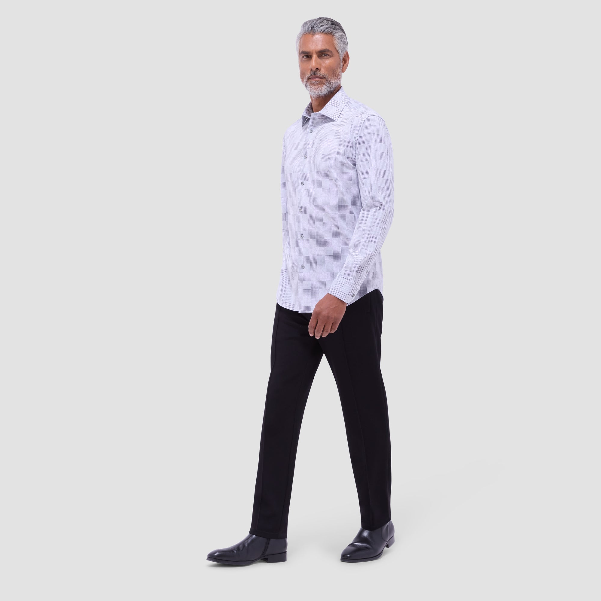 Jimmy Double-Sided Geometric & Chevron OoohCotton Shirt