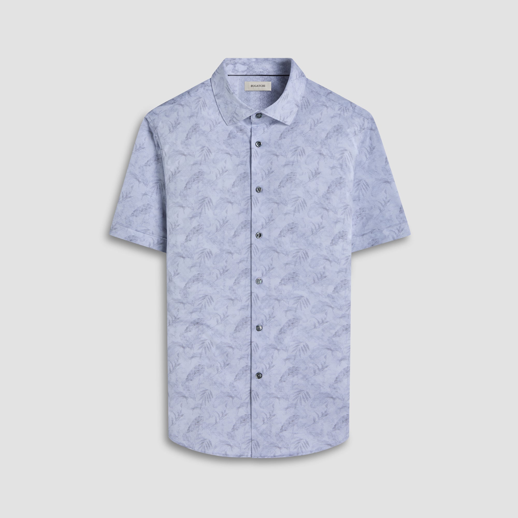 Myron Double-Sided Leaf & Abstract OoohCotton Short-Sleeve Shirt