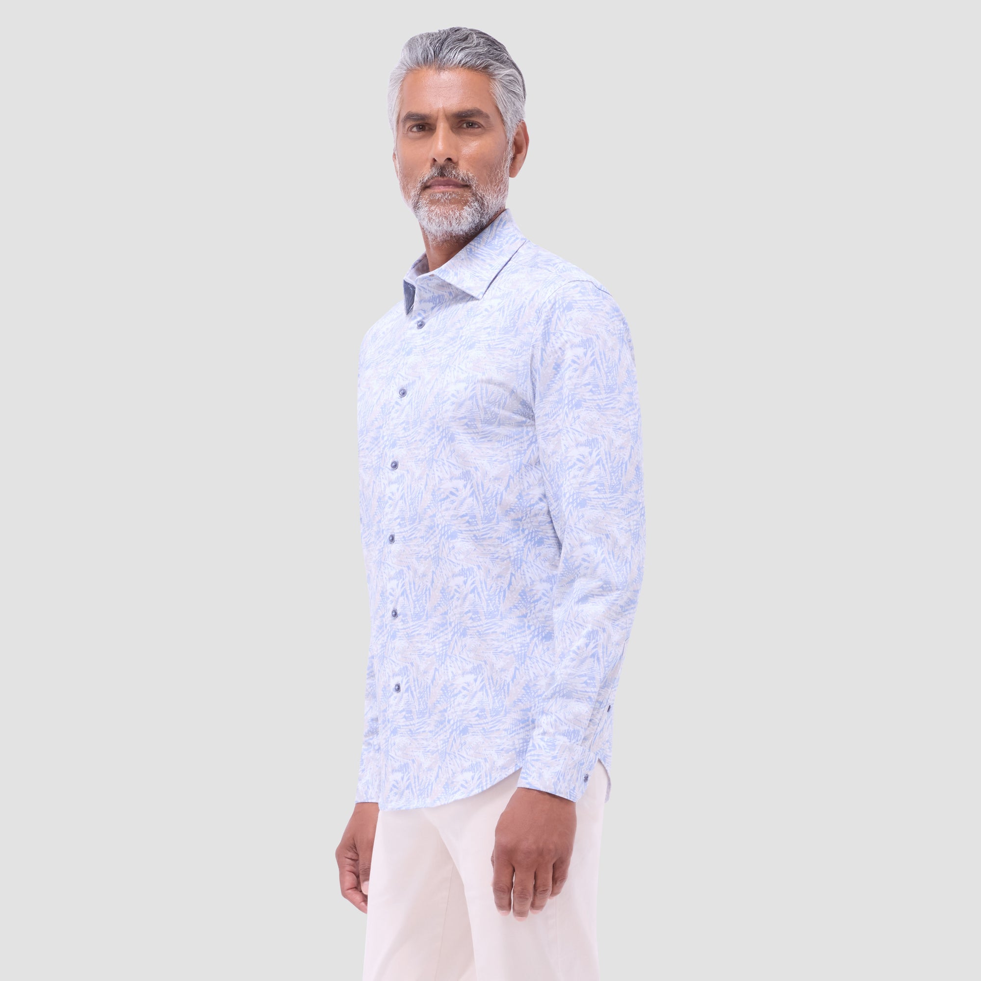 Jimmy Double-Sided Leaf & Palm OoohCotton Shirt
