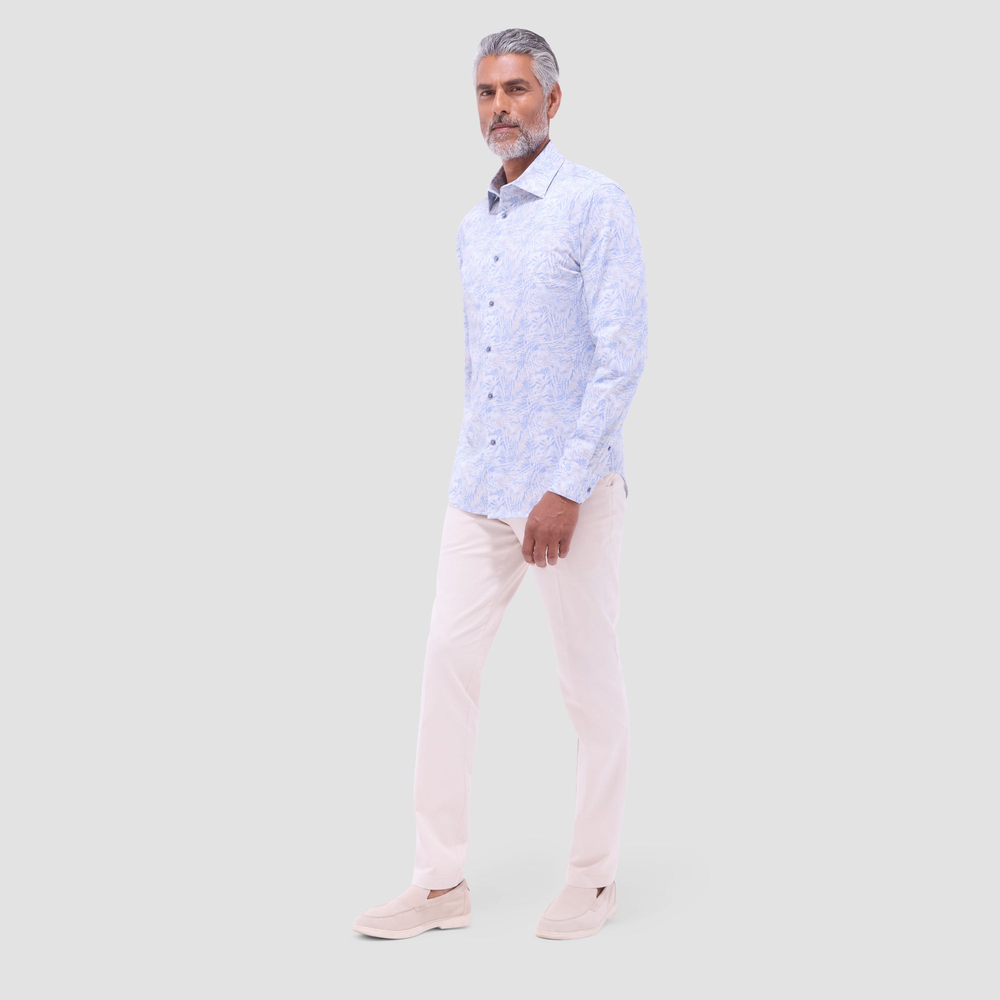 Jimmy Double-Sided Leaf & Palm OoohCotton Shirt