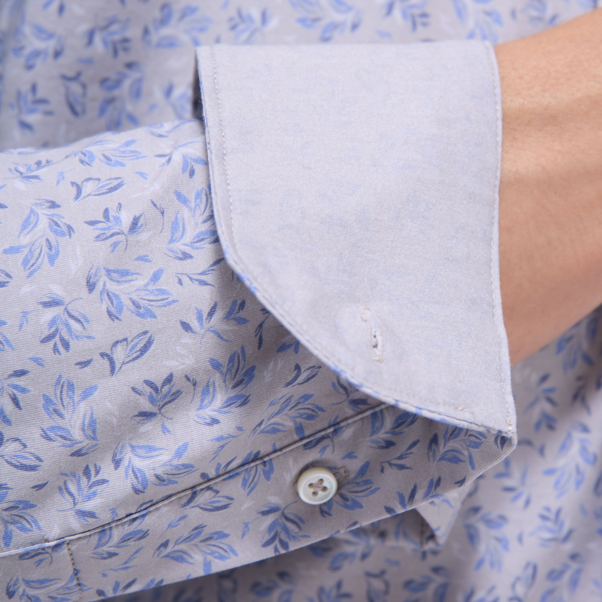 Jimmy Double-Sided Leaf & Solid OoohCotton Shirt