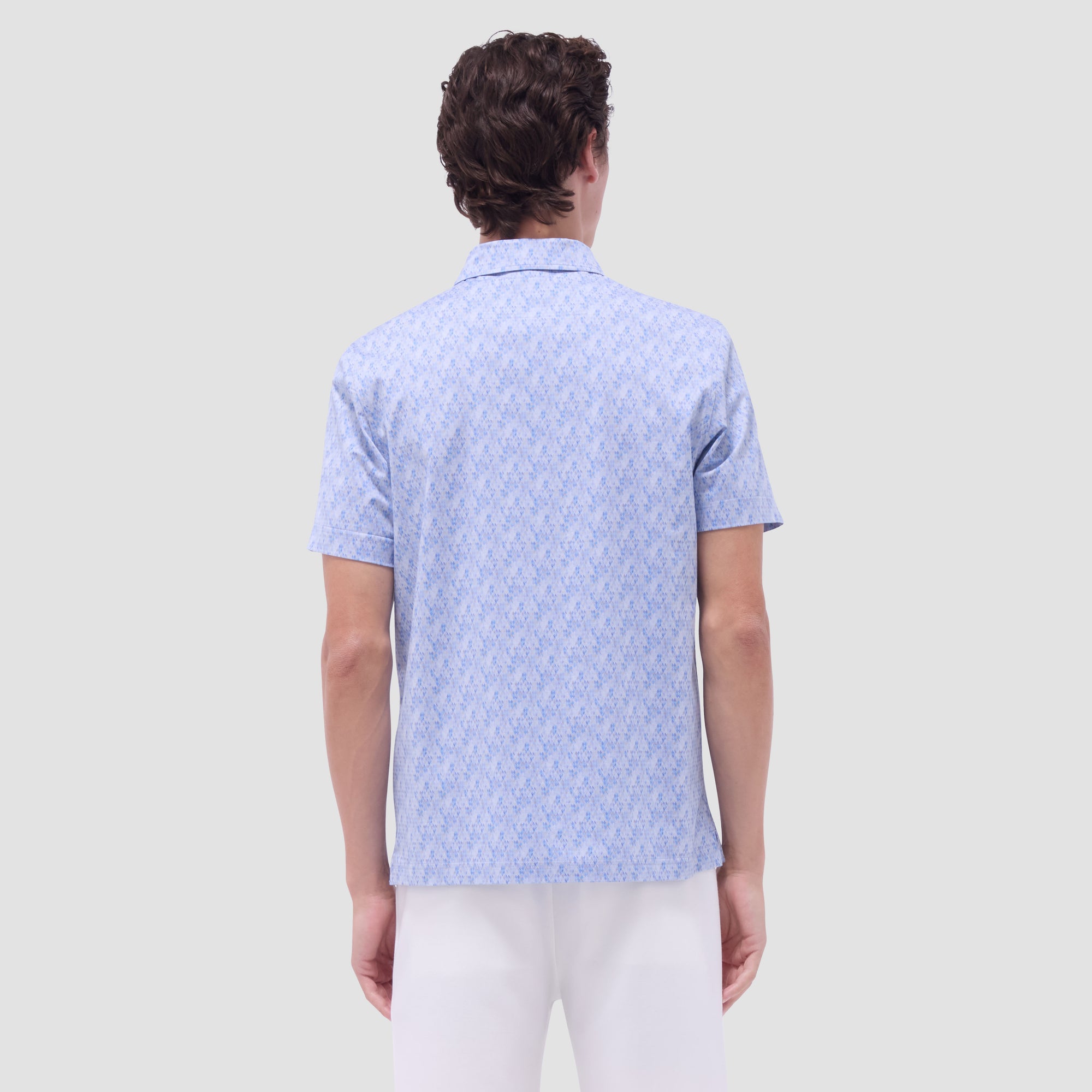 Vincent Double-Sided Geometric & Solid OoohCotton Polo Shirt