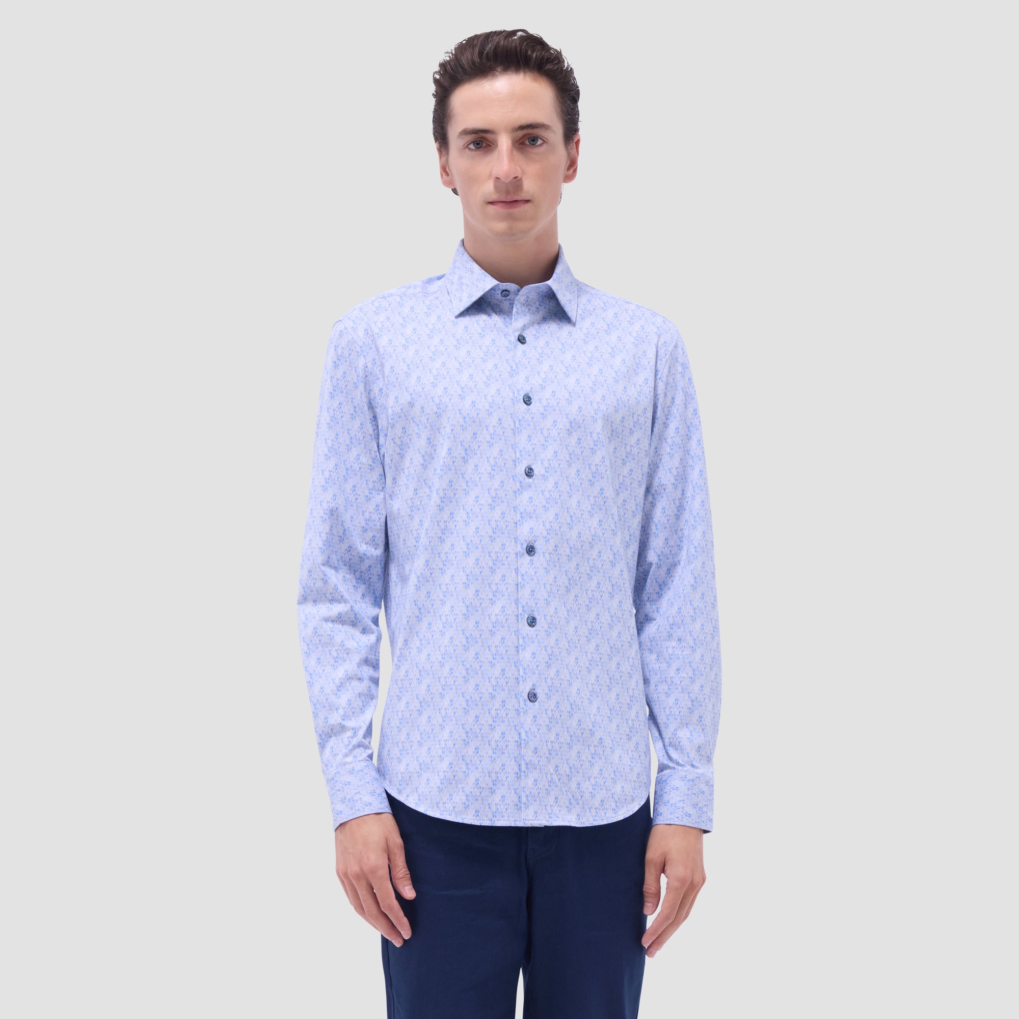 Jimmy Double-Sided Geometric & Solid OoohCotton Shirt