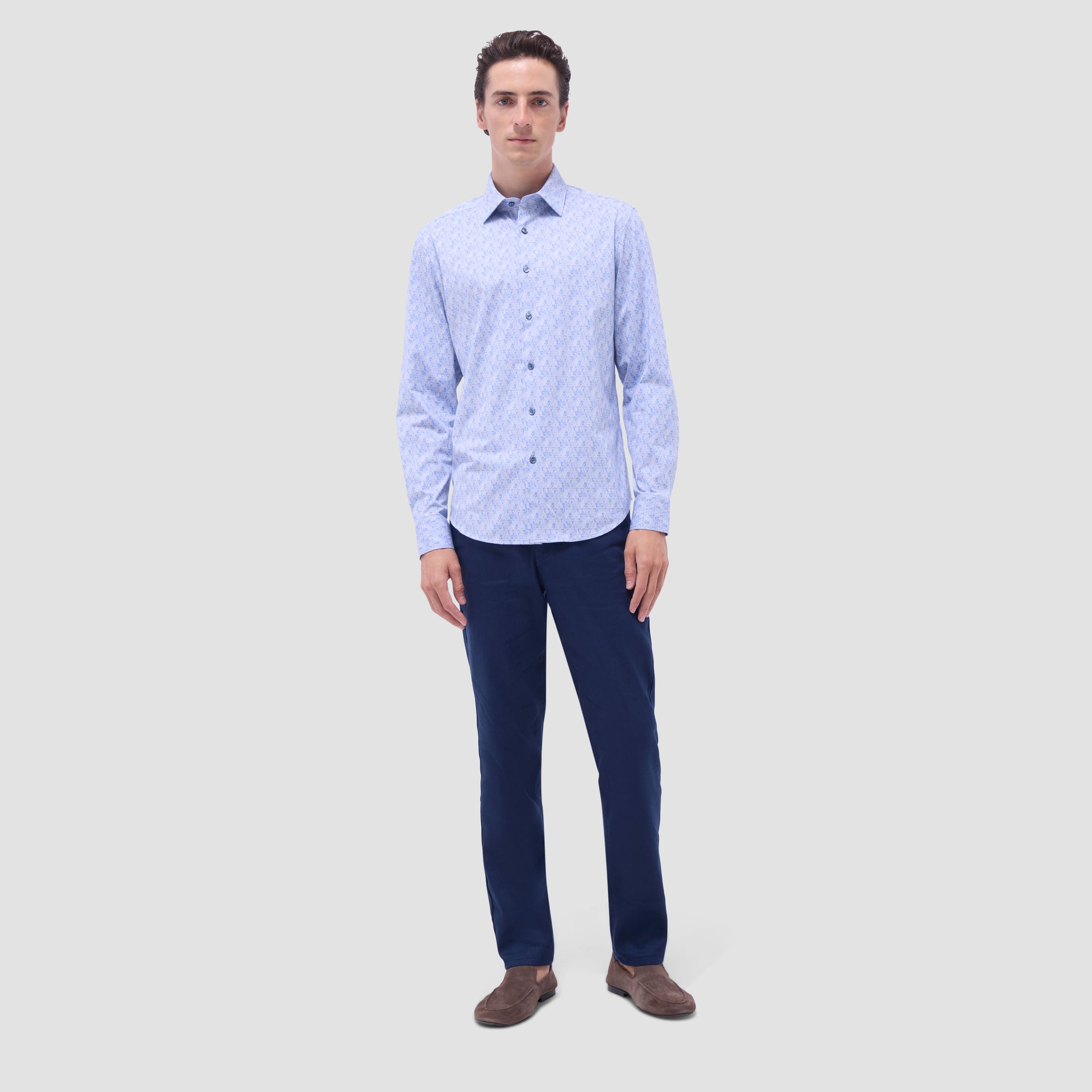 Jimmy Double-Sided Geometric & Solid OoohCotton Shirt