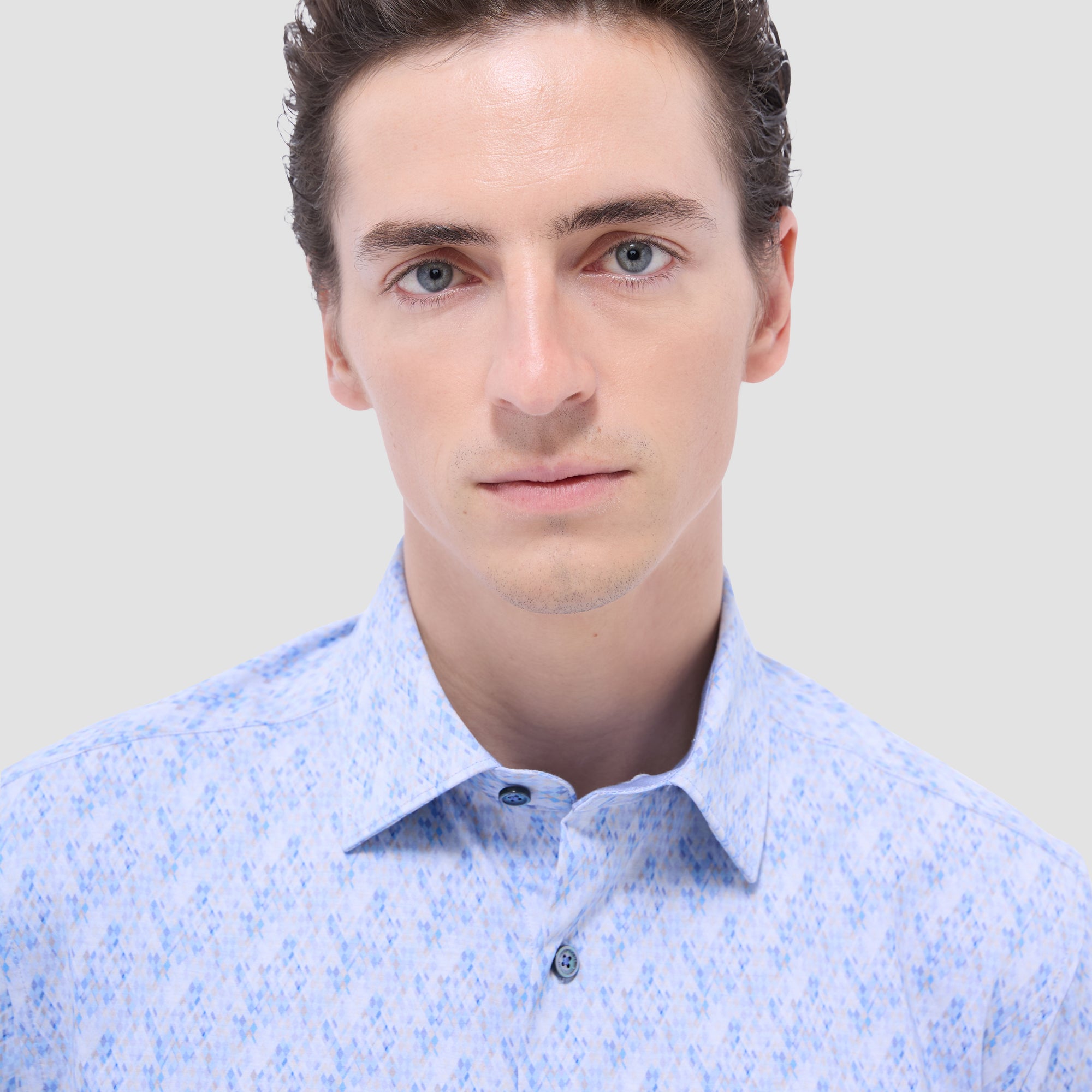 Jimmy Double-Sided Geometric & Solid OoohCotton Shirt