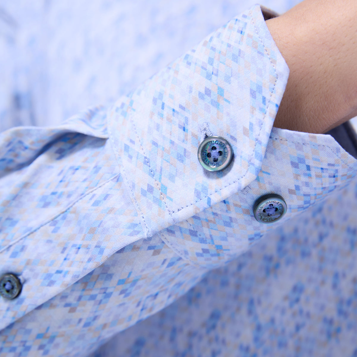 Jimmy Double-Sided Geometric & Solid OoohCotton Shirt