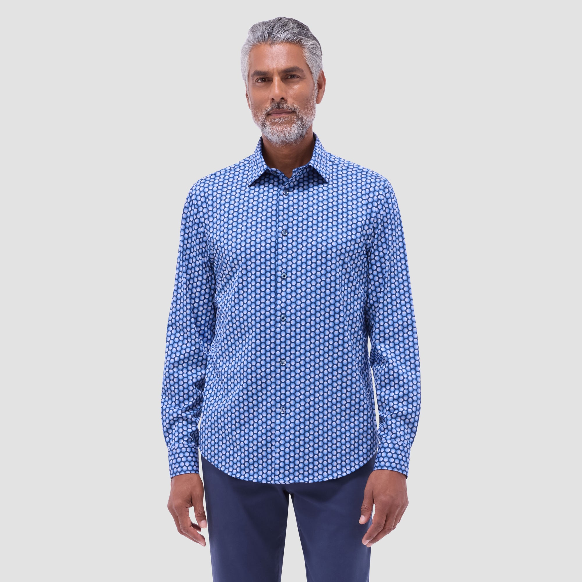 Jimmy Double-Sided Geometric & Solid OoohCotton Shirt