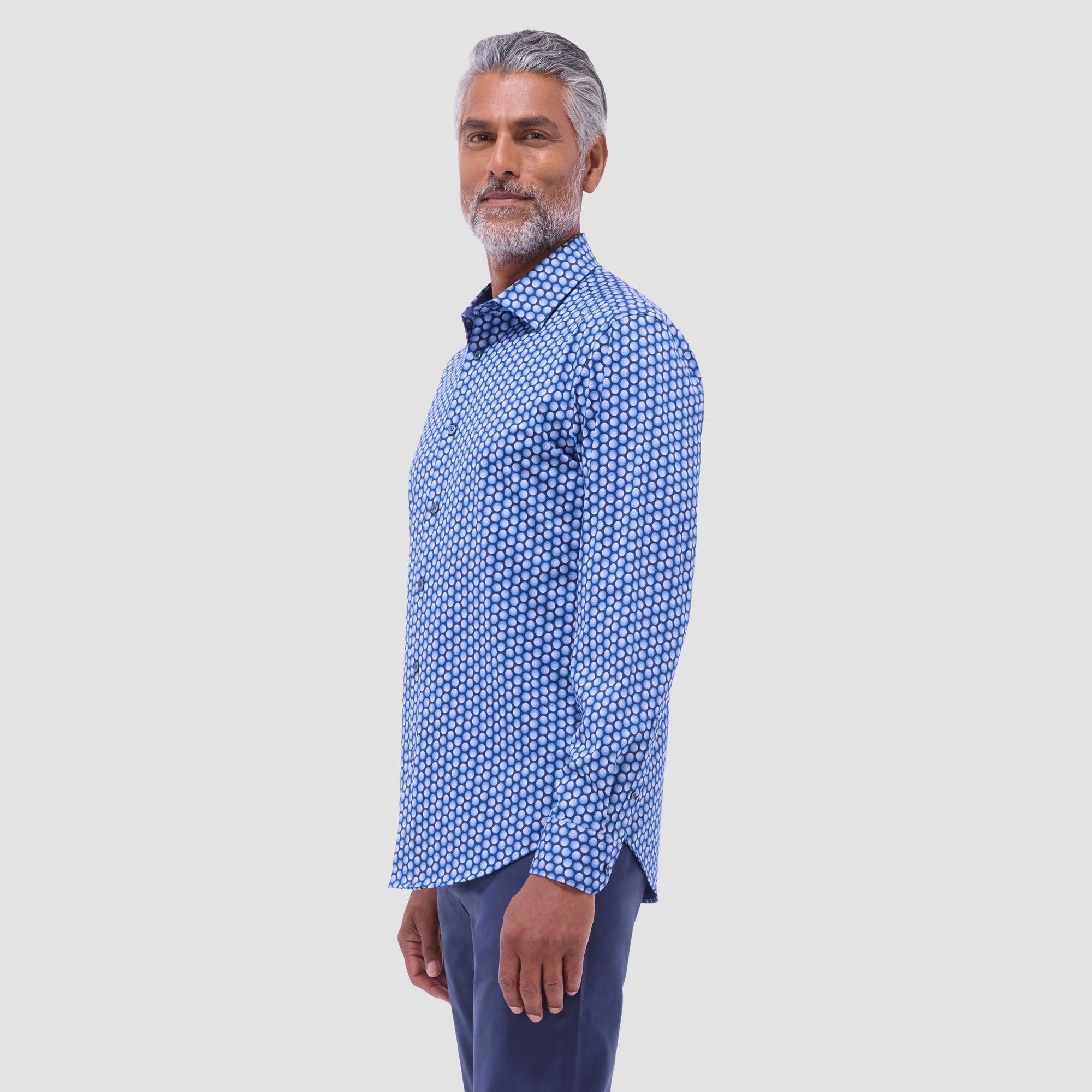 Jimmy Double-Sided Geometric & Solid OoohCotton Shirt