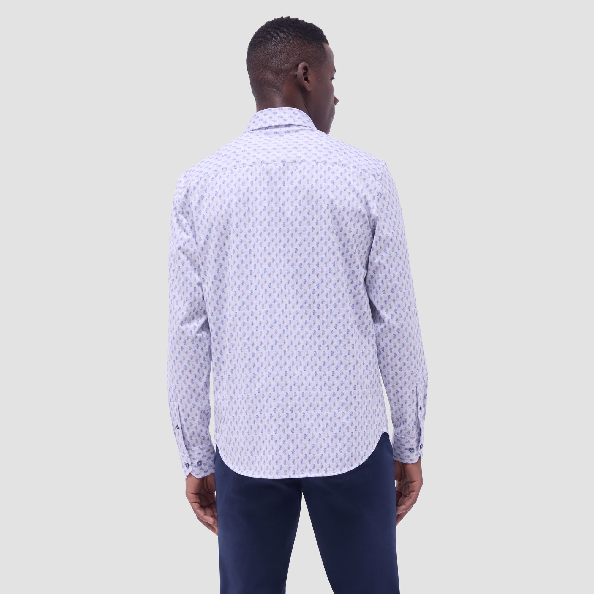 Jimmy Double-Sided Paisley & Check OoohCotton Shirt