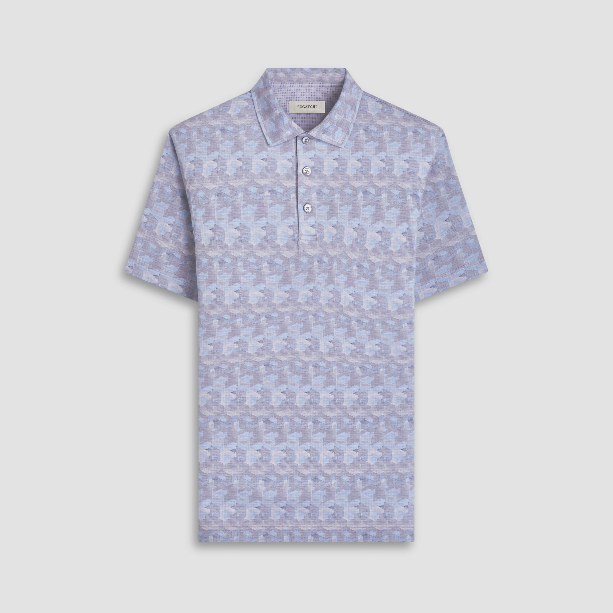 Vincent Double-Sided Abstract & Check OoohCotton Polo Shirt