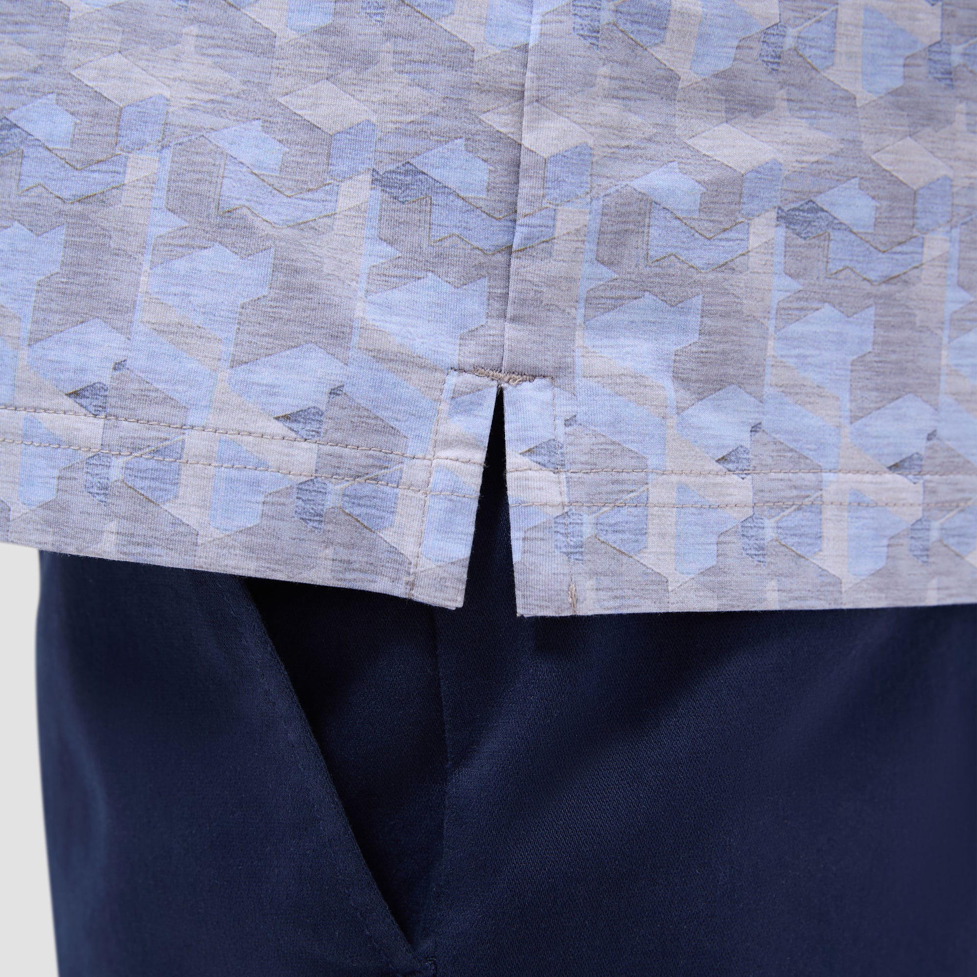 Vincent Double-Sided Abstract & Check OoohCotton Polo Shirt
