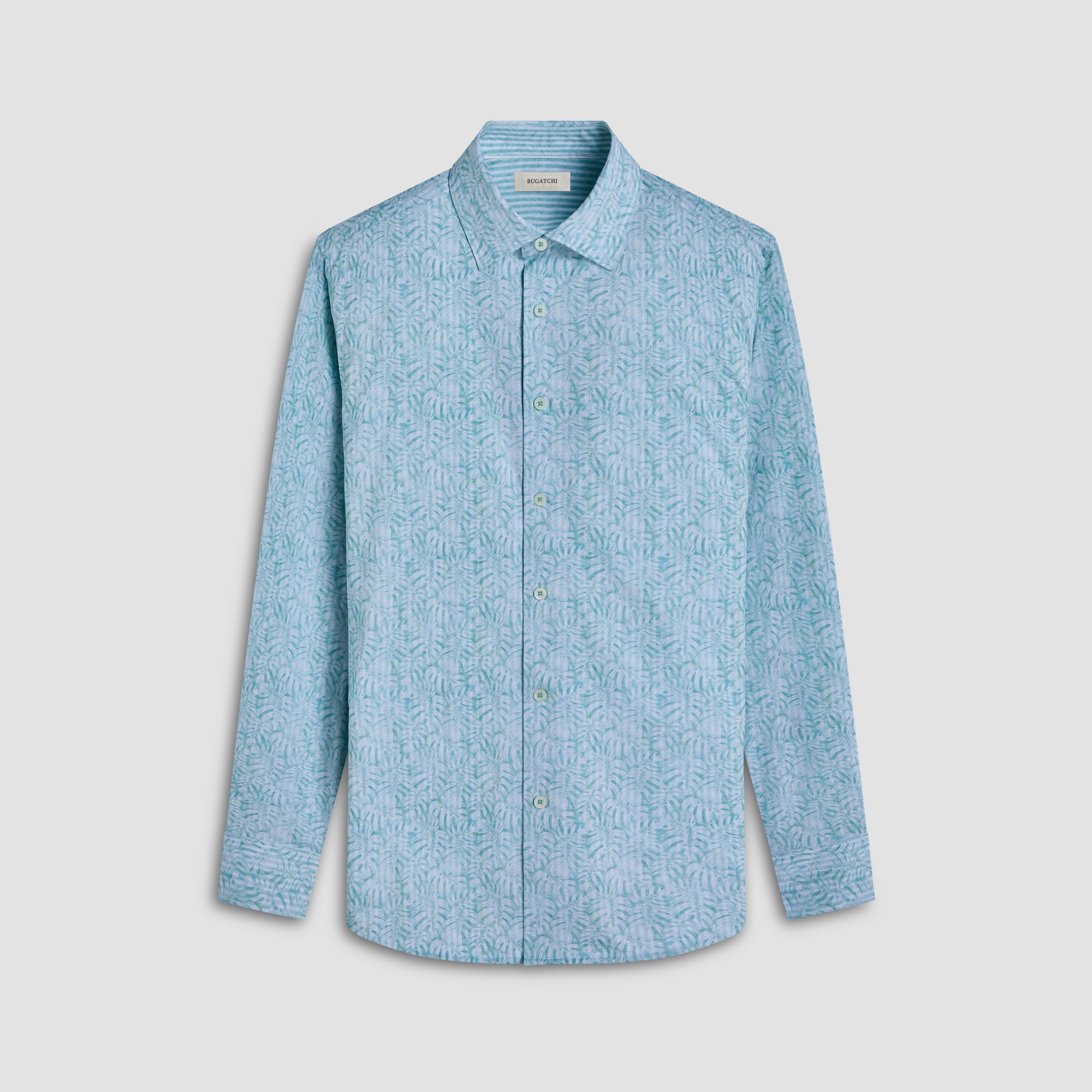 Jimmy Double-Sided Leaf & Stripe OoohCotton Shirt