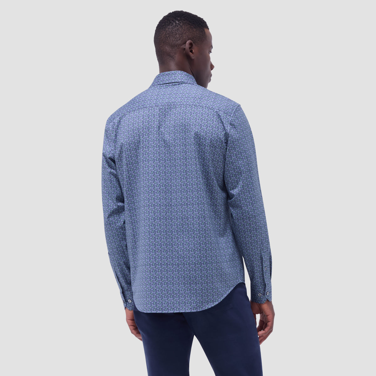 Jimmy Double-Sided Leaf & Solid OoohCotton Shirt