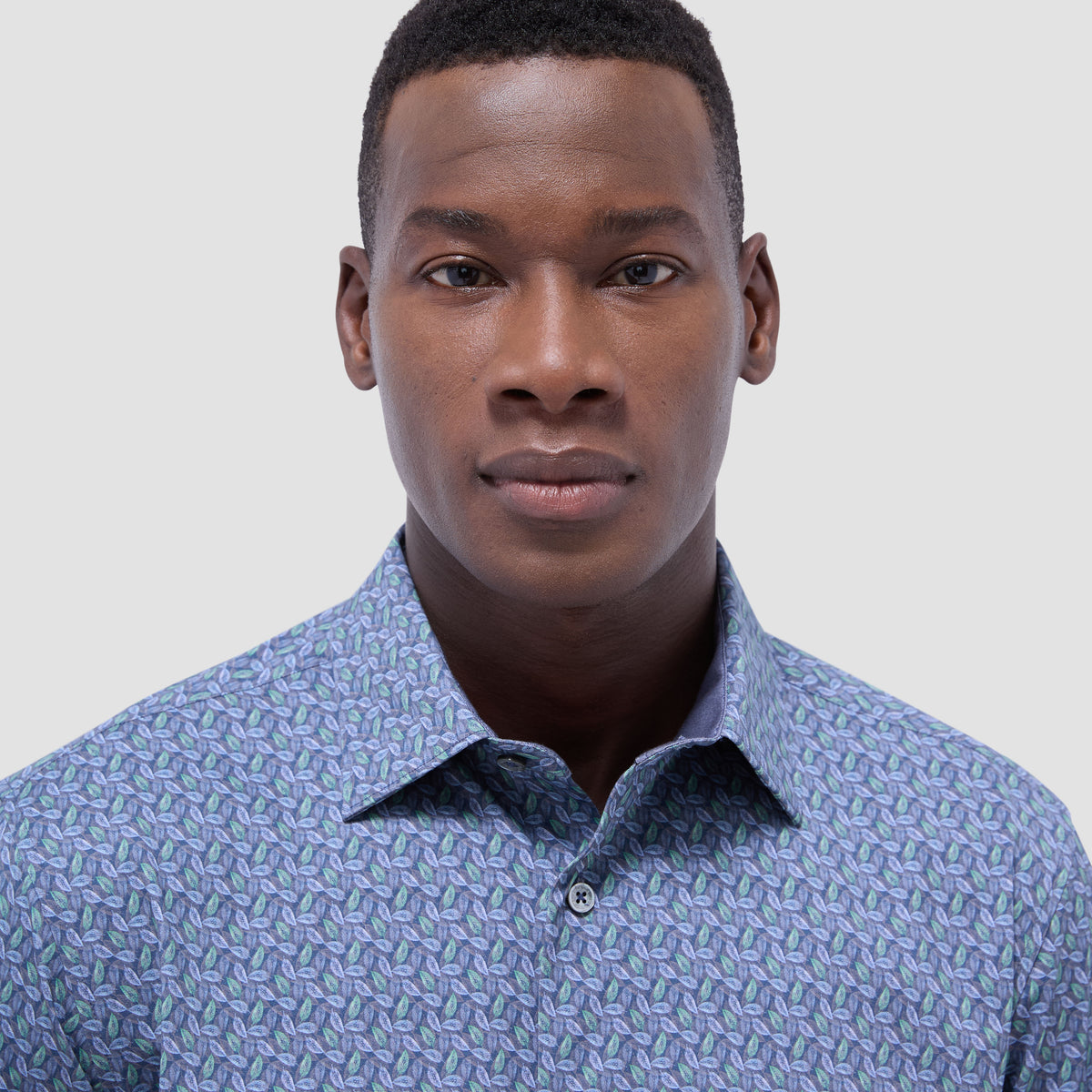 Jimmy Double-Sided Leaf & Solid OoohCotton Shirt