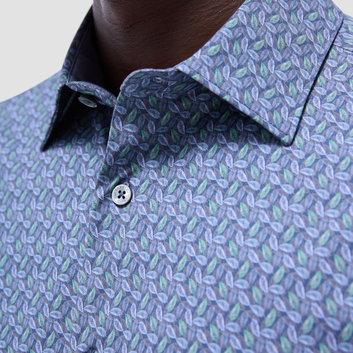 Jimmy Double-Sided Leaf & Solid OoohCotton Shirt