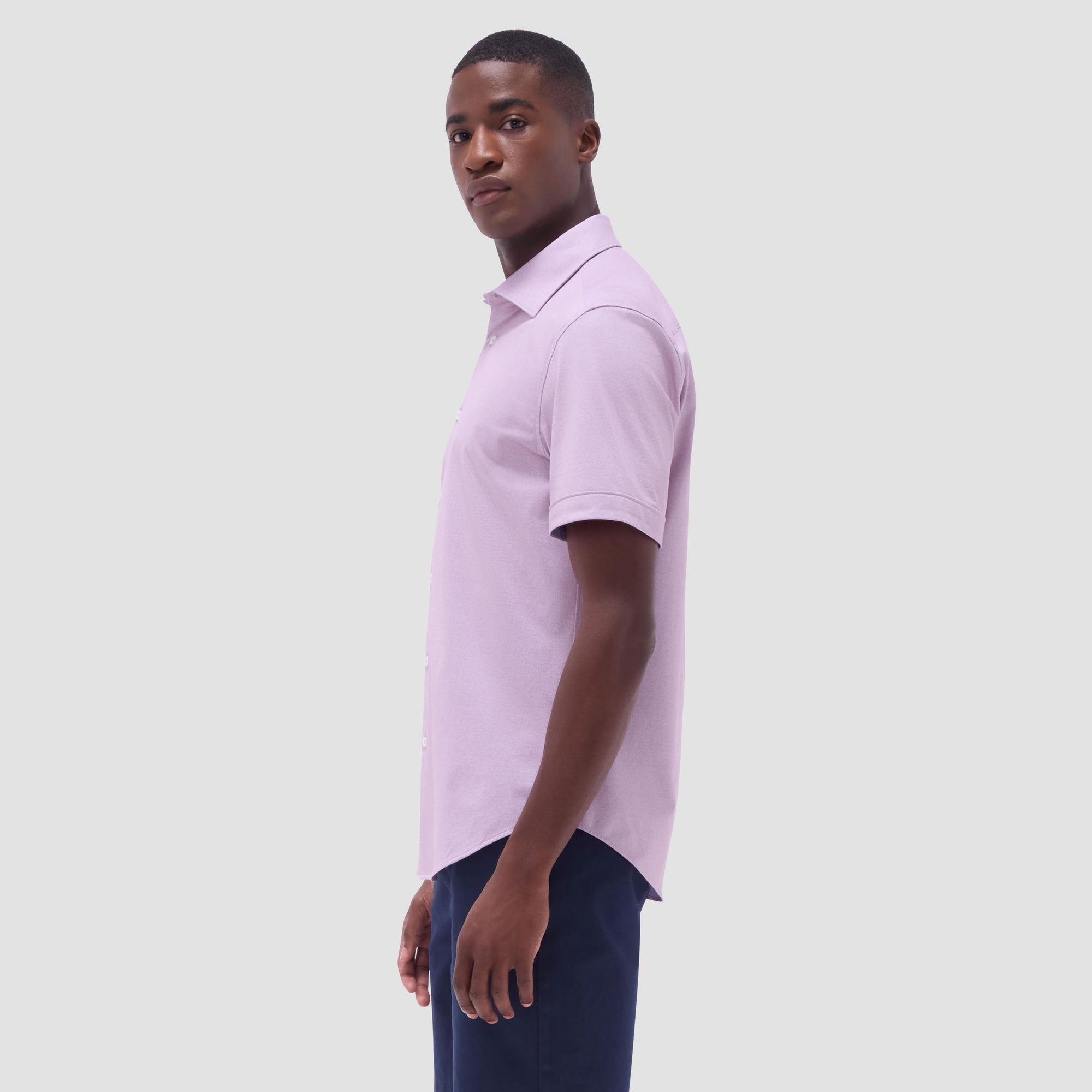 Myron Double-Sided Solid OoohCotton Short-Sleeve Shirt