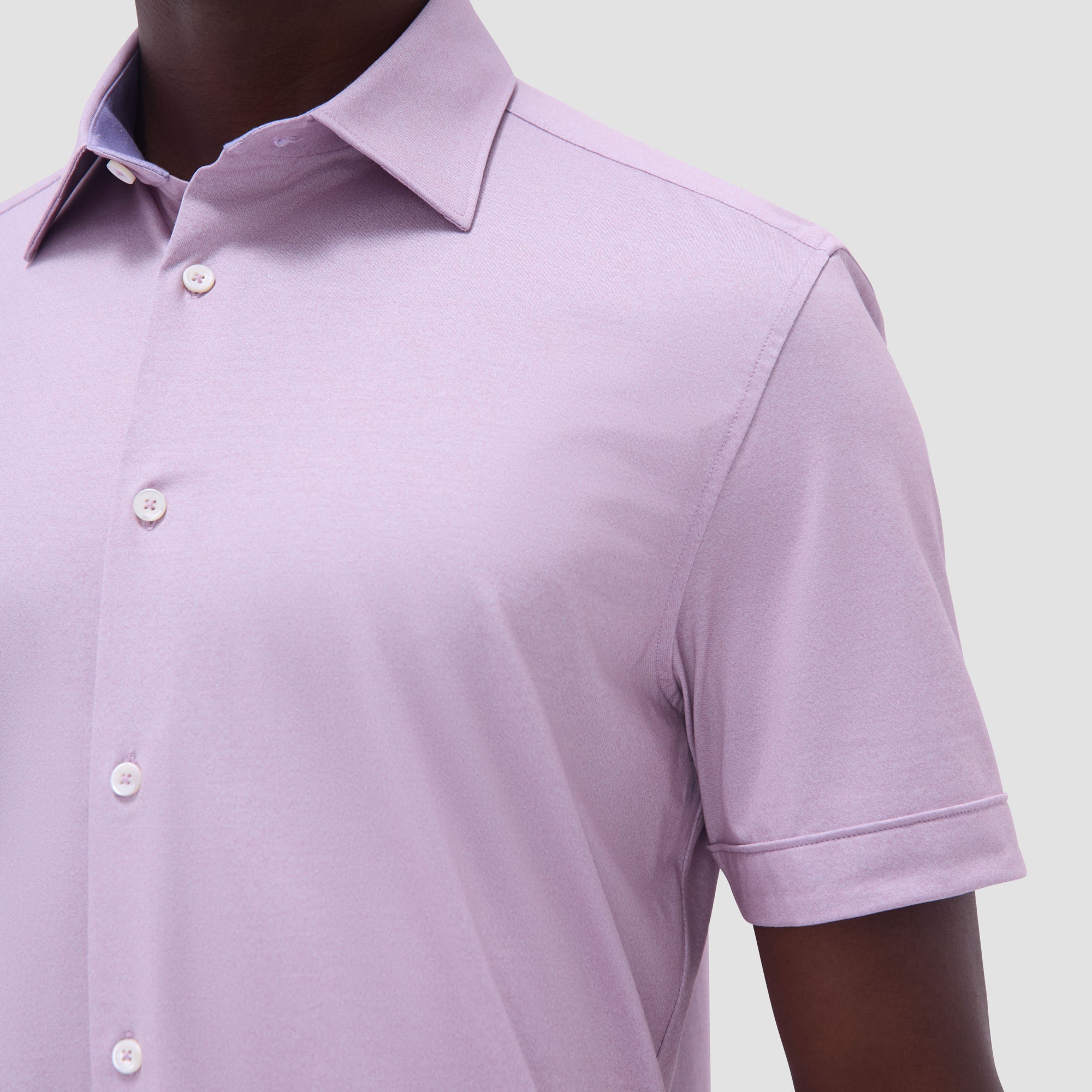 Myron Double-Sided Solid OoohCotton Short-Sleeve Shirt