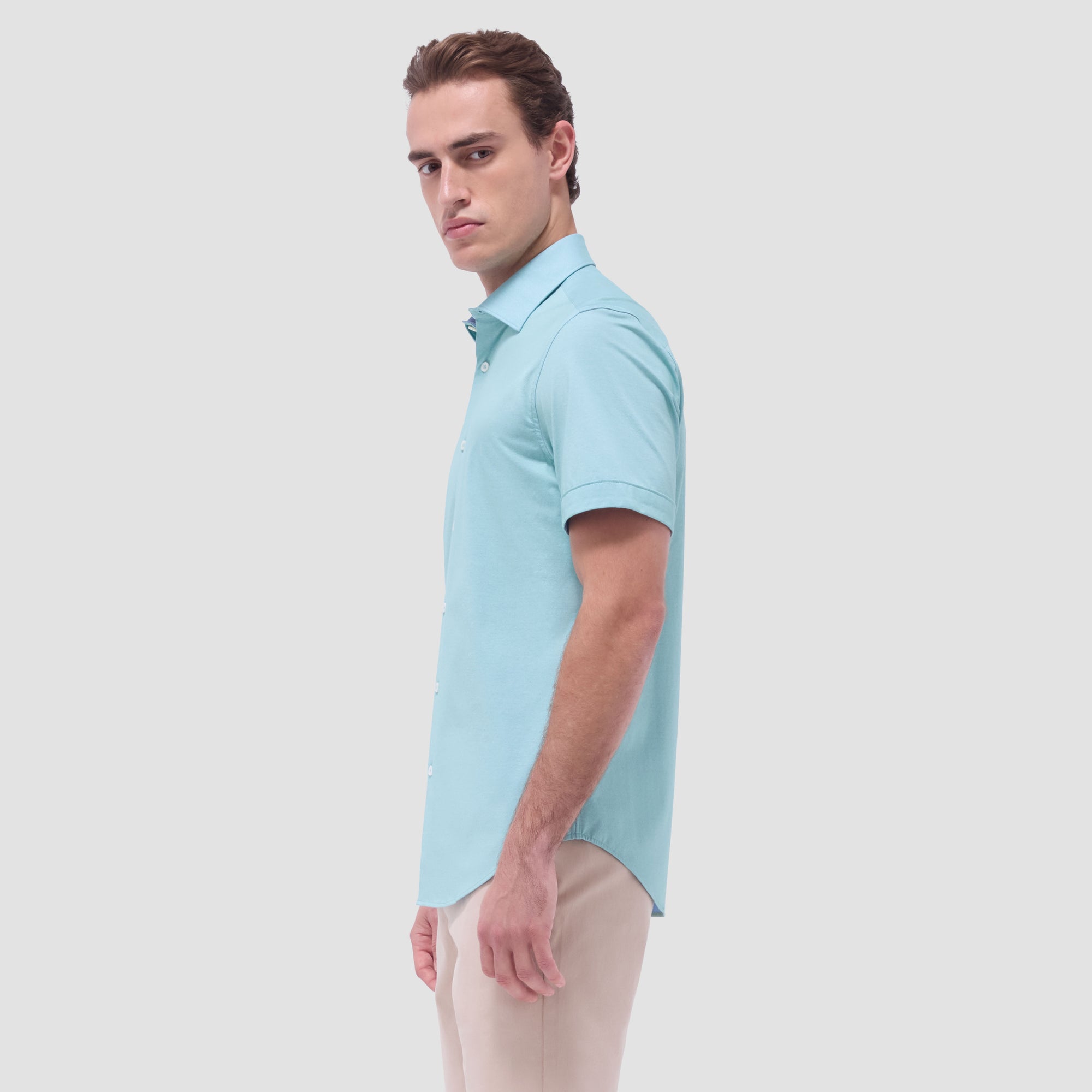 Myron Double-Sided Solid OoohCotton Short-Sleeve Shirt