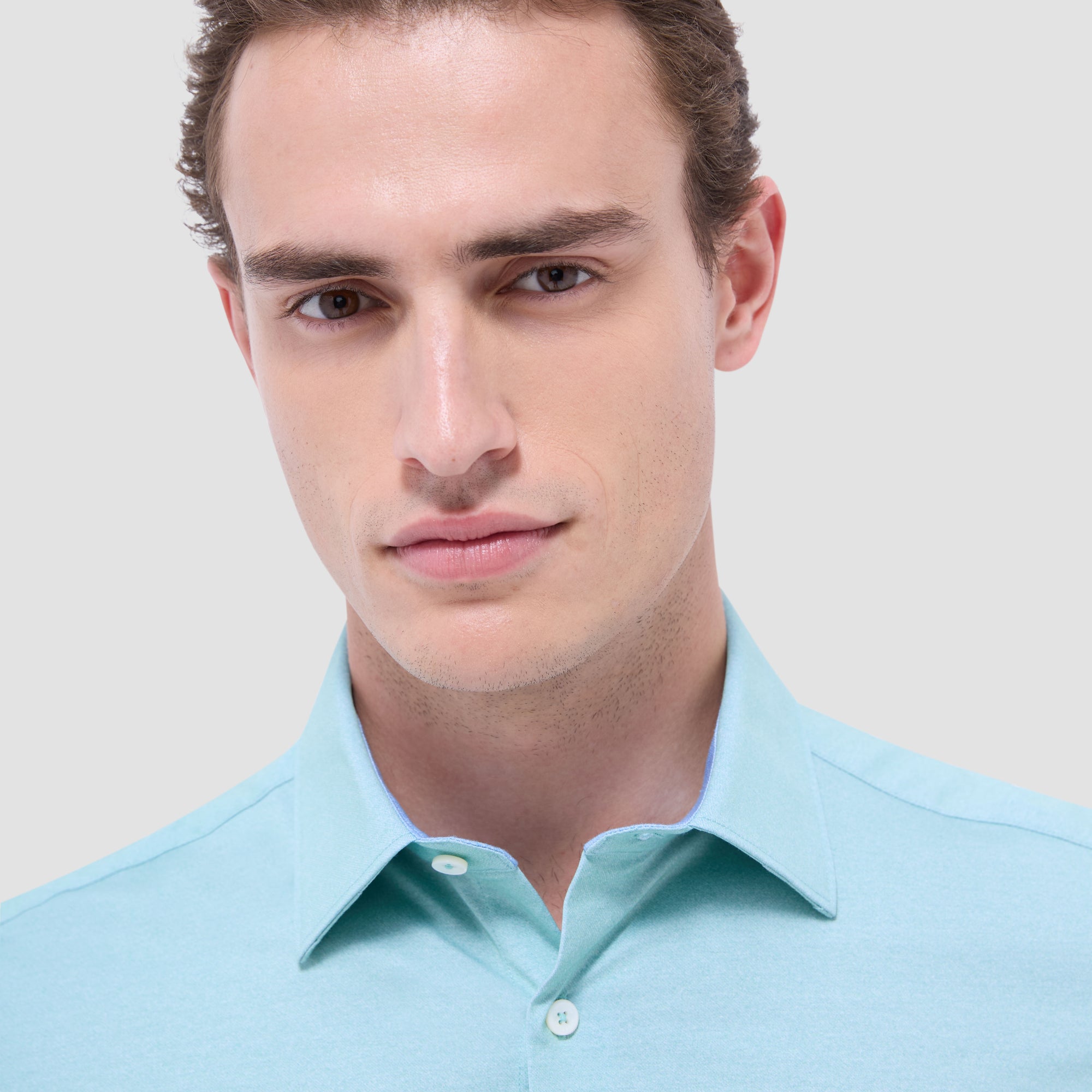 Myron Double-Sided Solid OoohCotton Short-Sleeve Shirt
