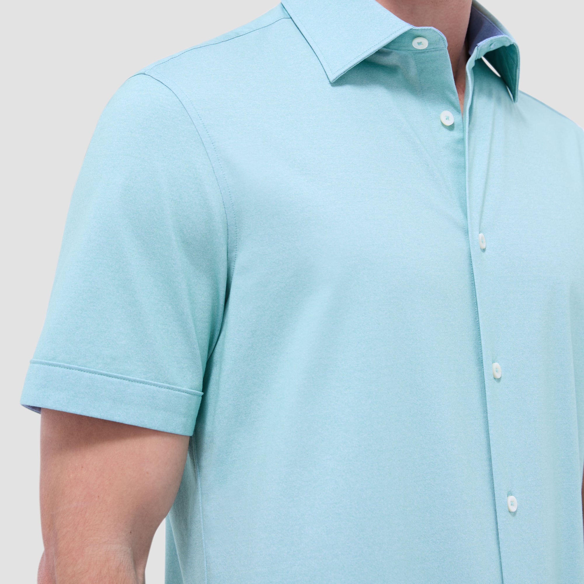 Myron Double-Sided Solid OoohCotton Short-Sleeve Shirt