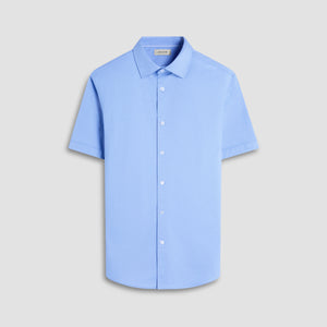 Myron Double-Sided Herringbone & Solid OoohCotton Short-Sleeve Shirt