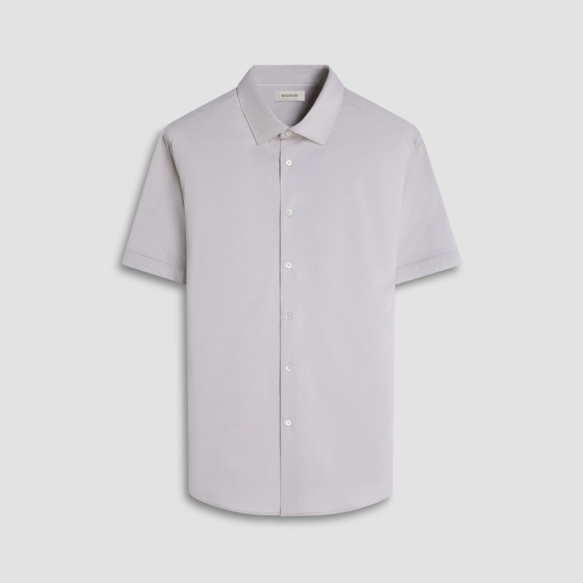 Myron Double-Sided Herringbone & Solid OoohCotton Short-Sleeve Shirt