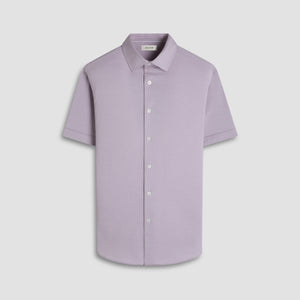 Myron Double-Sided Herringbone & Solid OoohCotton Short-Sleeve Shirt