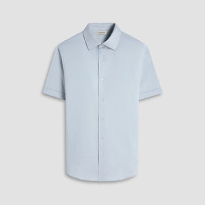 Myron Double-Sided Herringbone & Solid OoohCotton Short-Sleeve Shirt