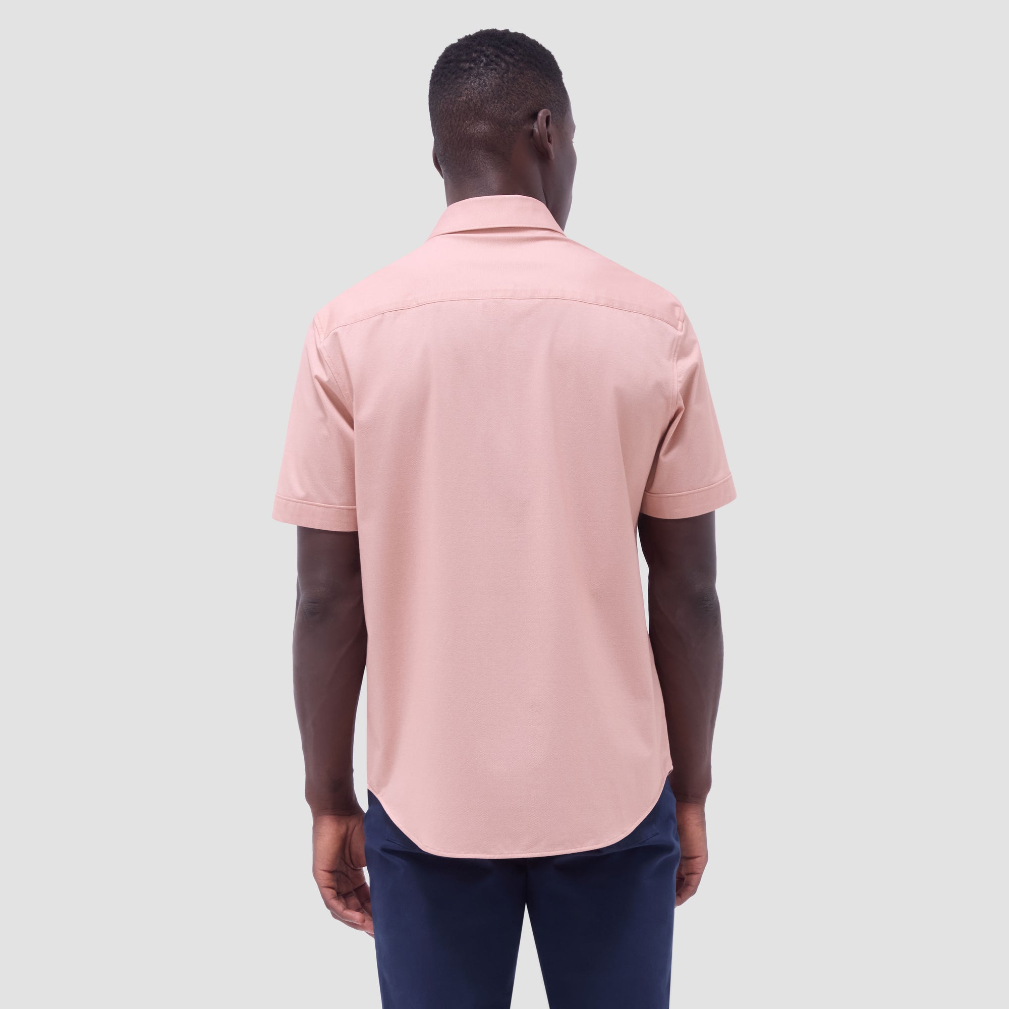 Myron Double-Sided Herringbone & Solid OoohCotton Short-Sleeve Shirt