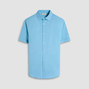 Myron Double-Sided Herringbone & Solid OoohCotton Short-Sleeve Shirt