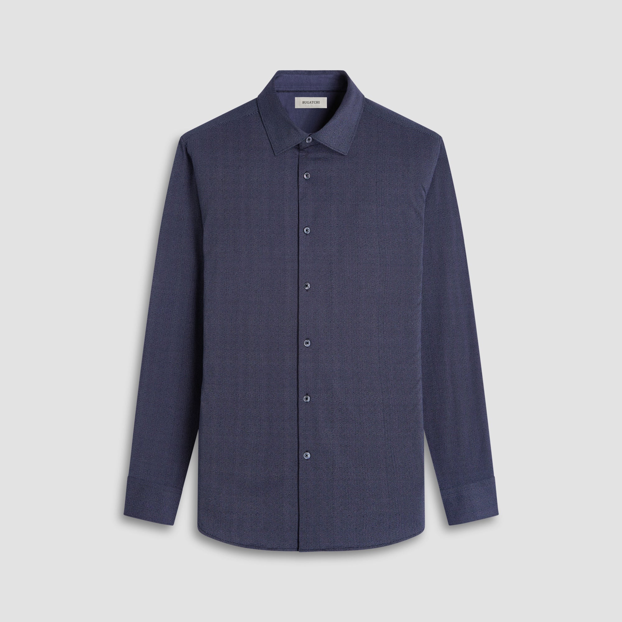 herringbone vs solid dress shirt Alexander Sport Shirt in Solid Yellow Herringbone L