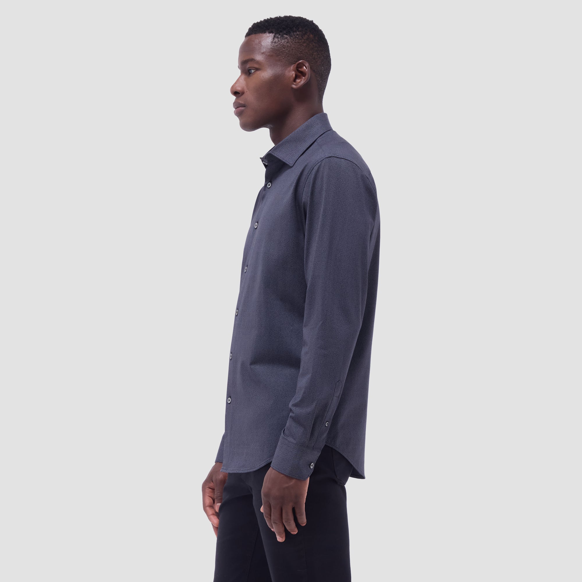 Jimmy Double-Sided Herringbone & Solid OoohCotton Shirt