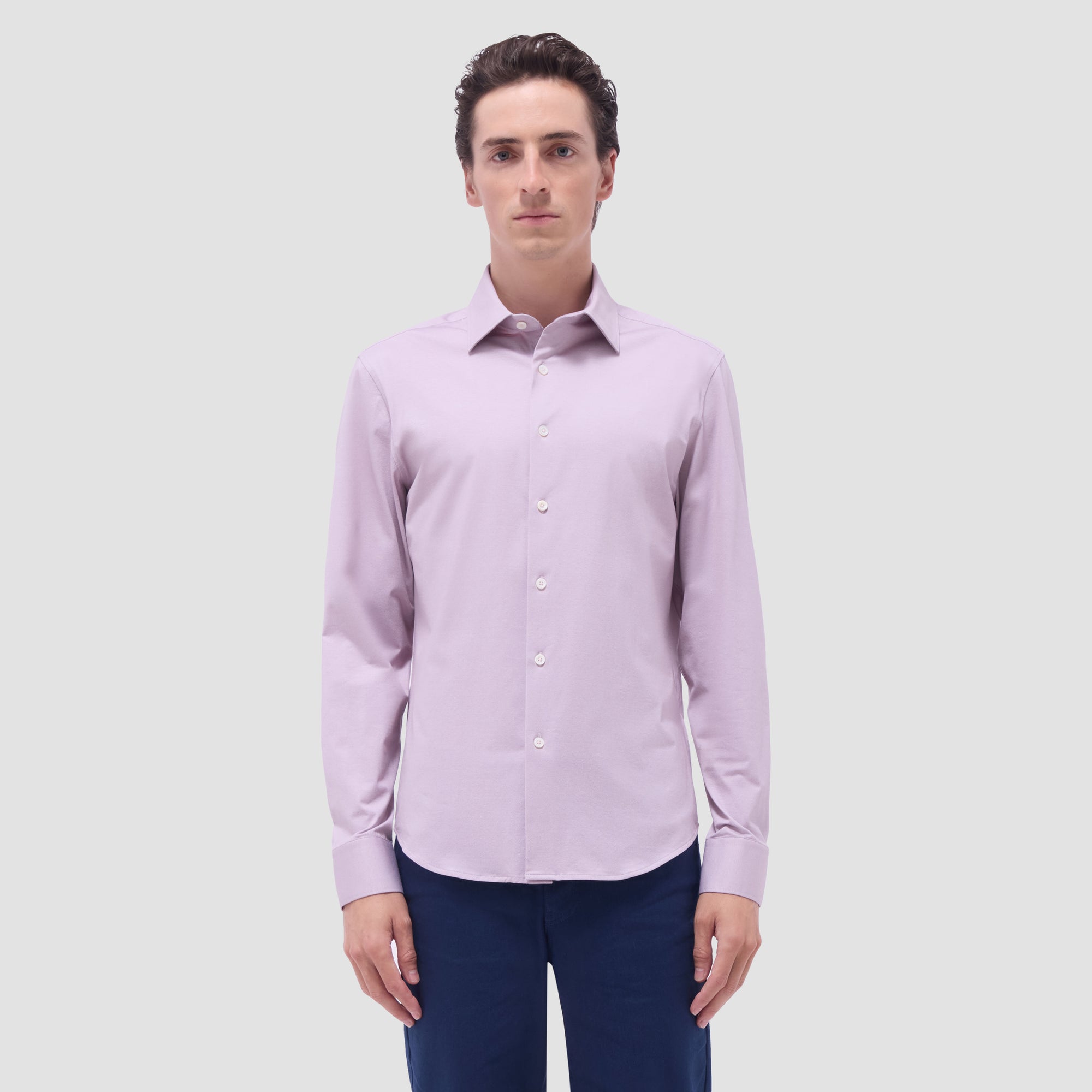 Jimmy Double-Sided Herringbone & Solid OoohCotton Shirt