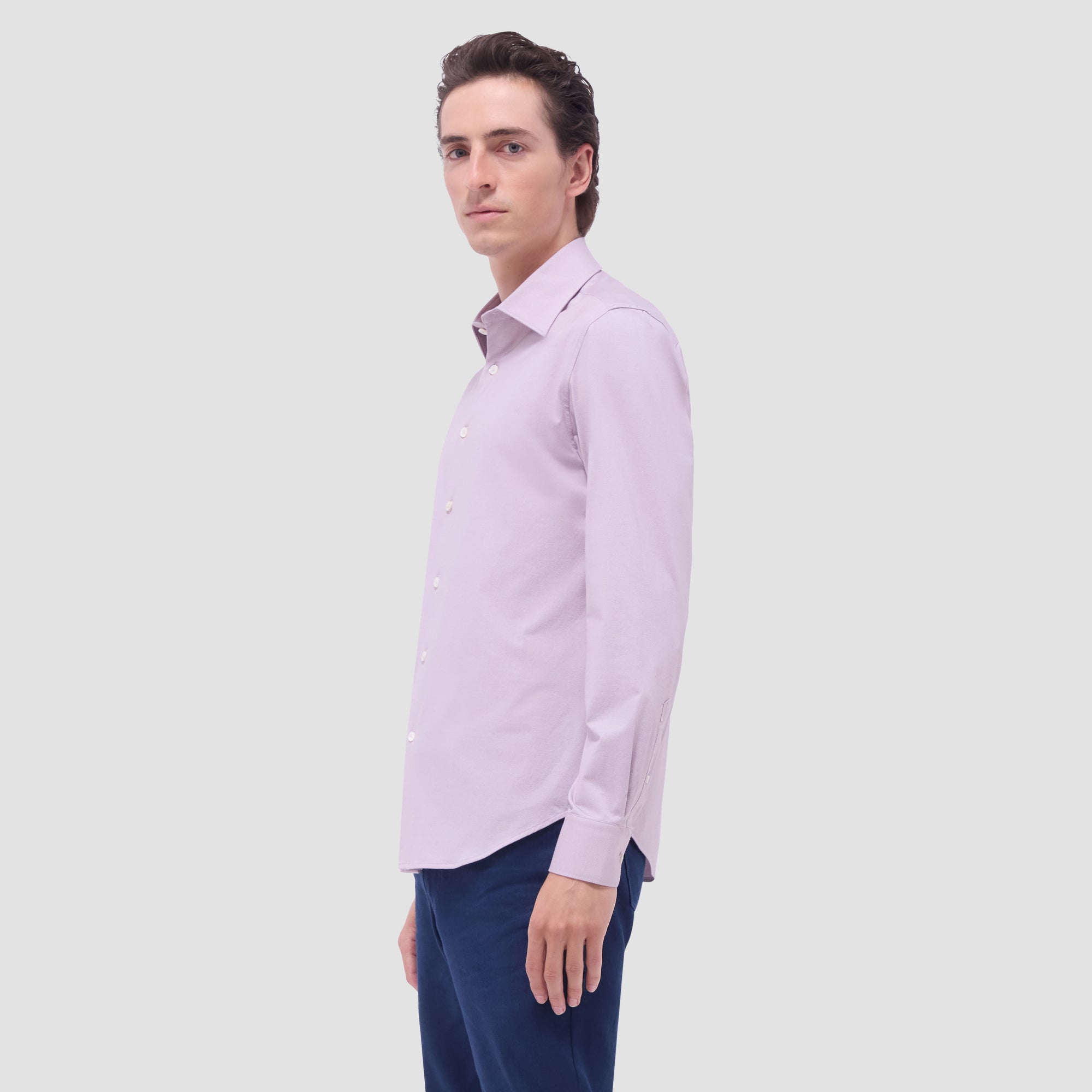 Jimmy Double-Sided Herringbone & Solid OoohCotton Shirt
