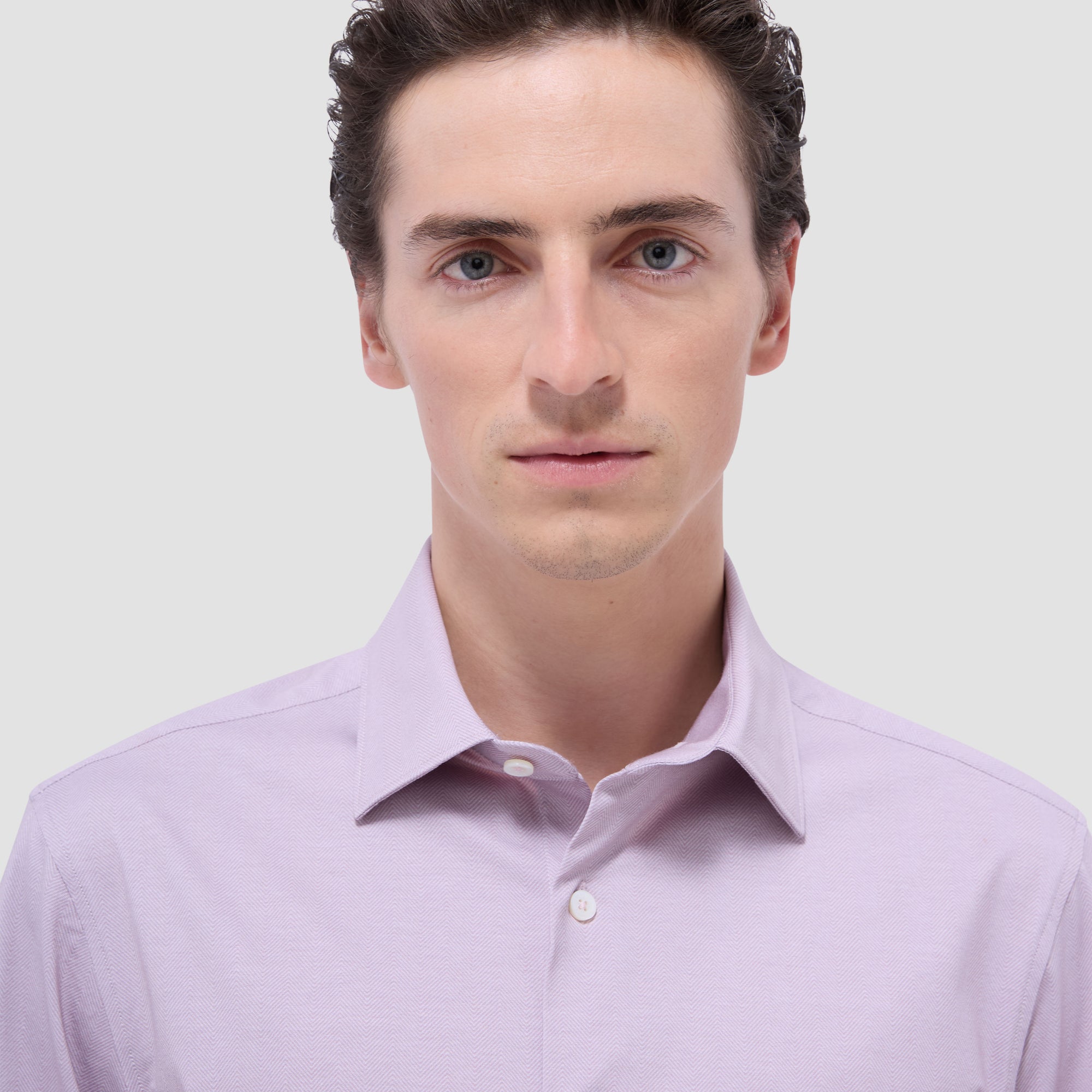 Jimmy Double-Sided Herringbone & Solid OoohCotton Shirt