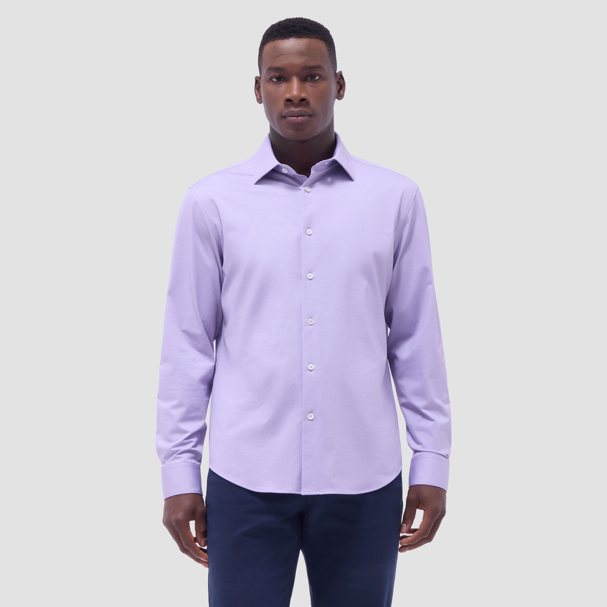 Jimmy Double-Sided Herringbone & Solid OoohCotton Shirt