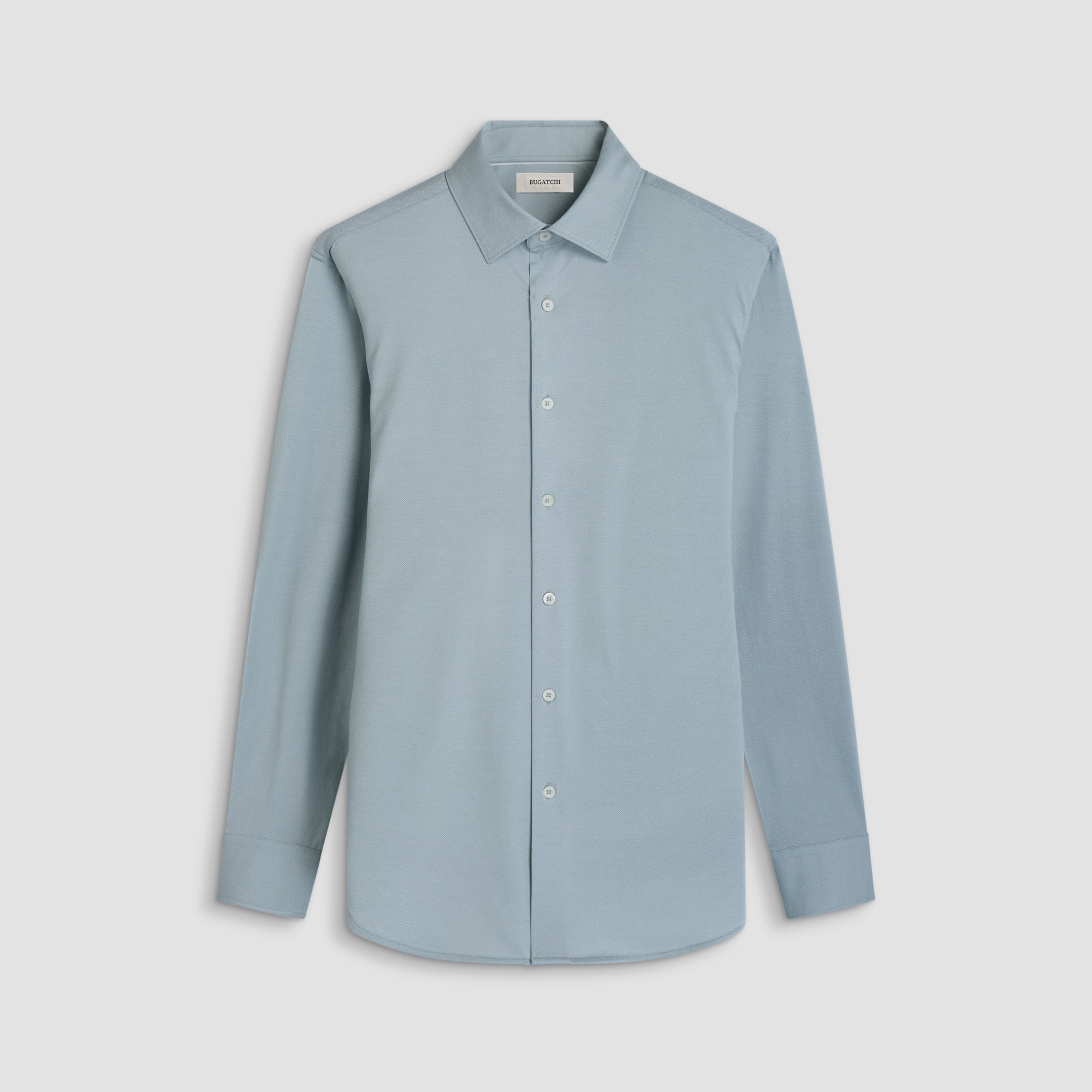 herringbone vs solid dress shirt Solid Navy Herringbone Custom Dress Shirt
