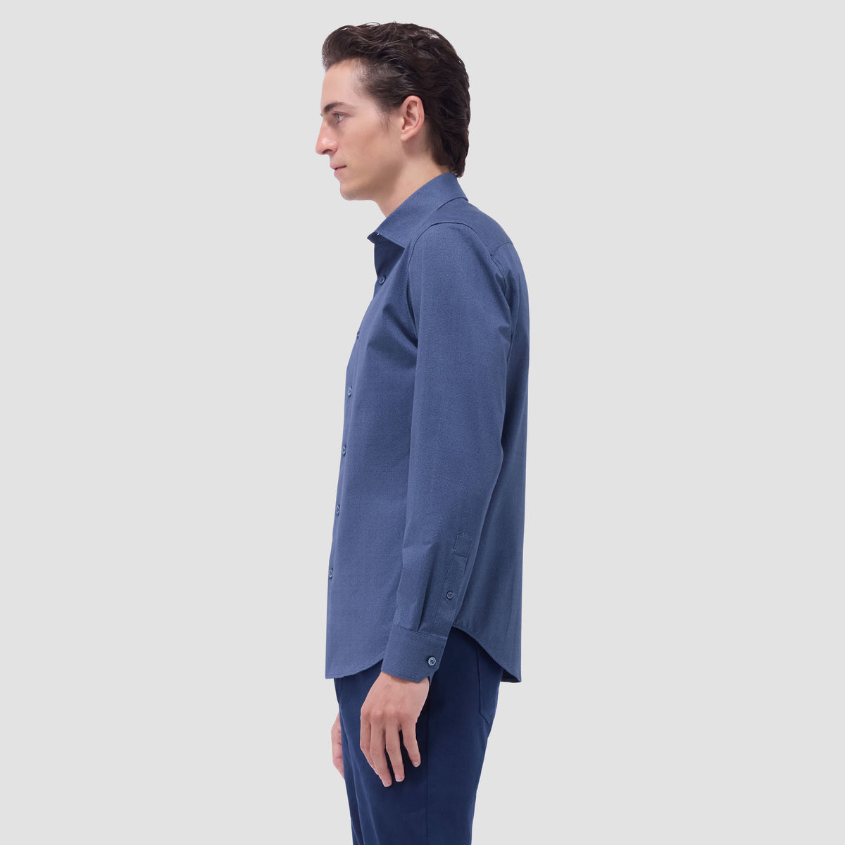 Jimmy Double-Sided Herringbone & Solid OoohCotton Shirt