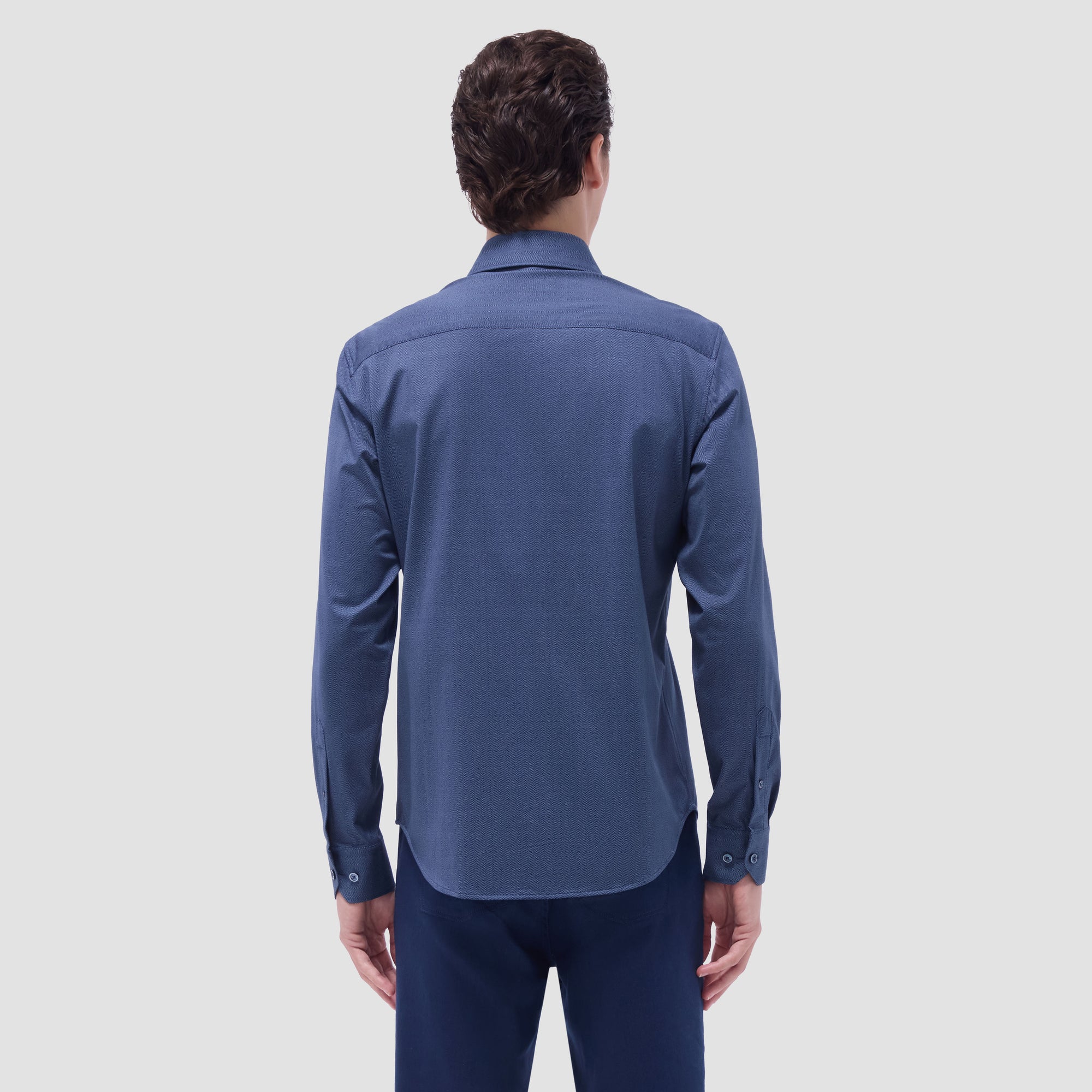 Jimmy Double-Sided Herringbone & Solid OoohCotton Shirt