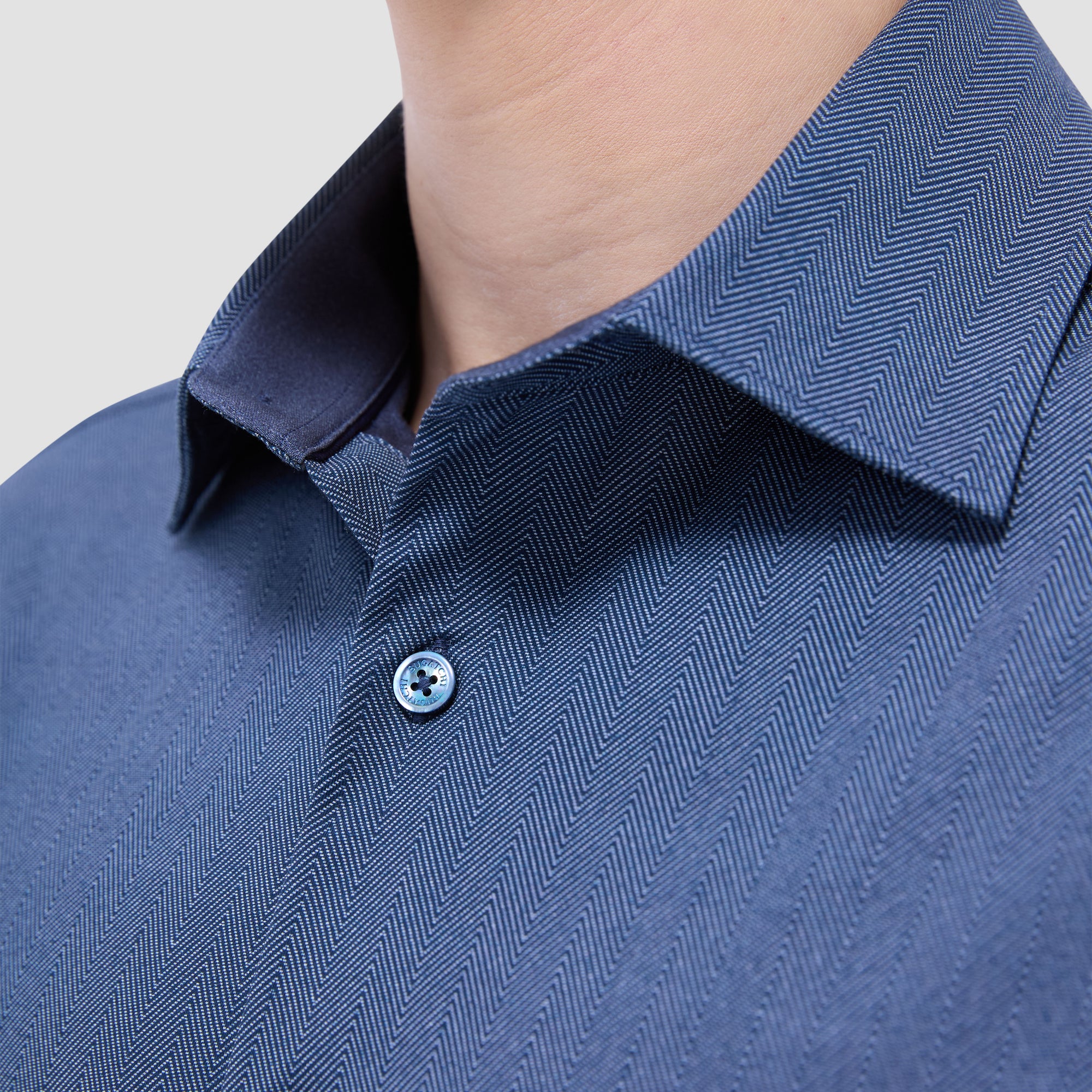 Jimmy Double-Sided Herringbone & Solid OoohCotton Shirt