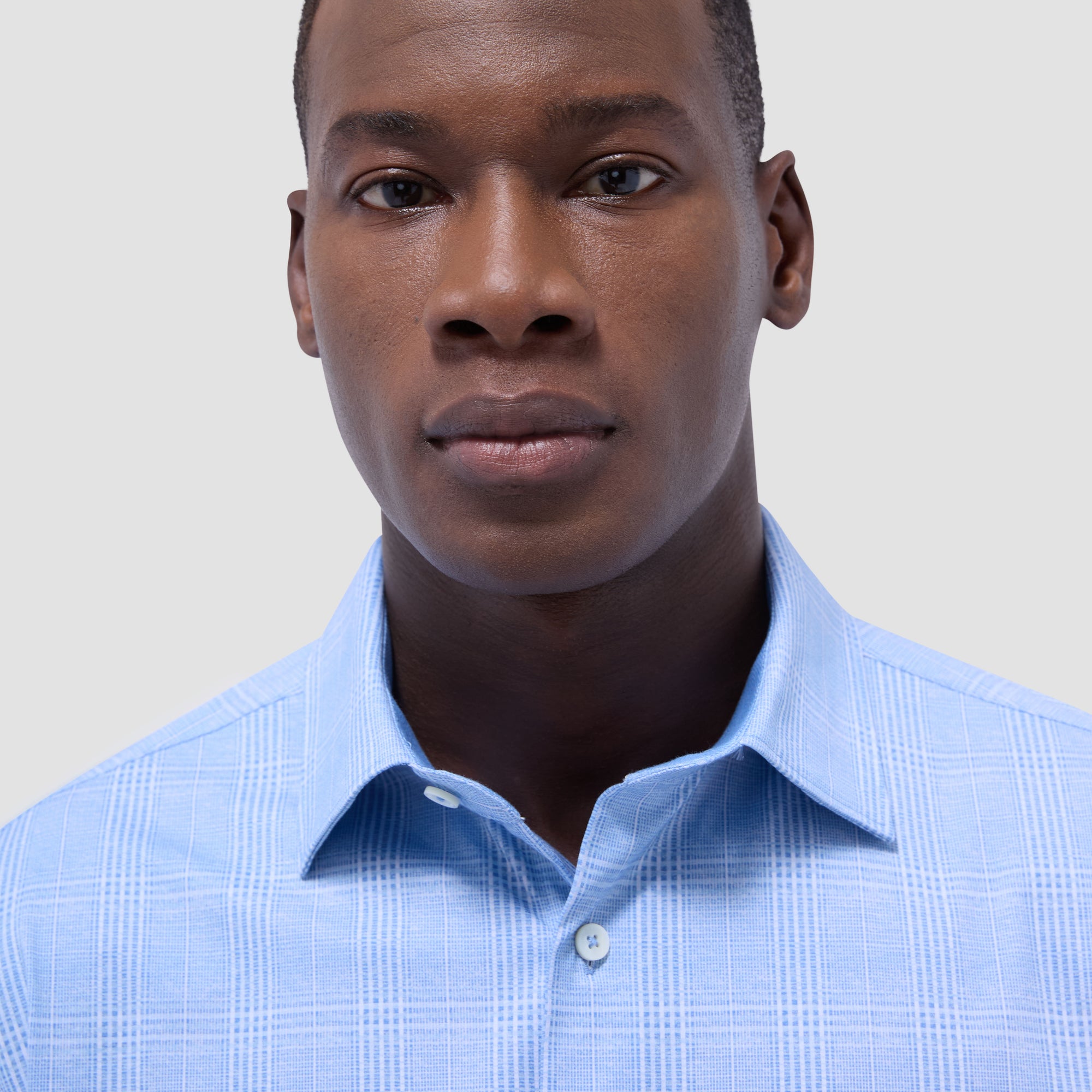Jimmy Double-Sided Glen Plaid & Herringbone OoohCotton Shirt