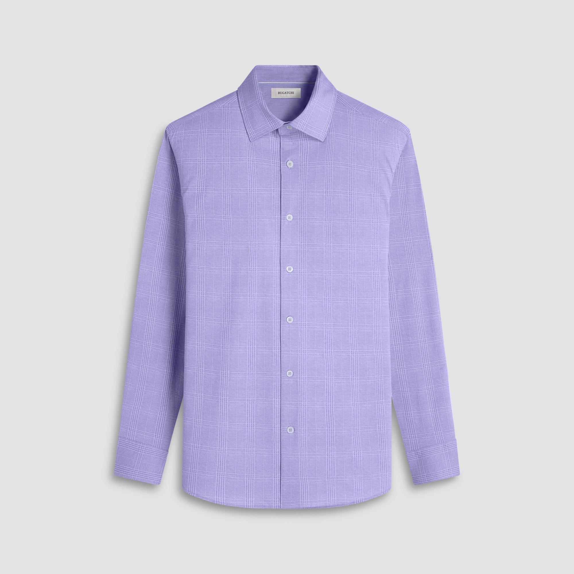 Jimmy Double-Sided Glen Plaid & Herringbone OoohCotton Shirt