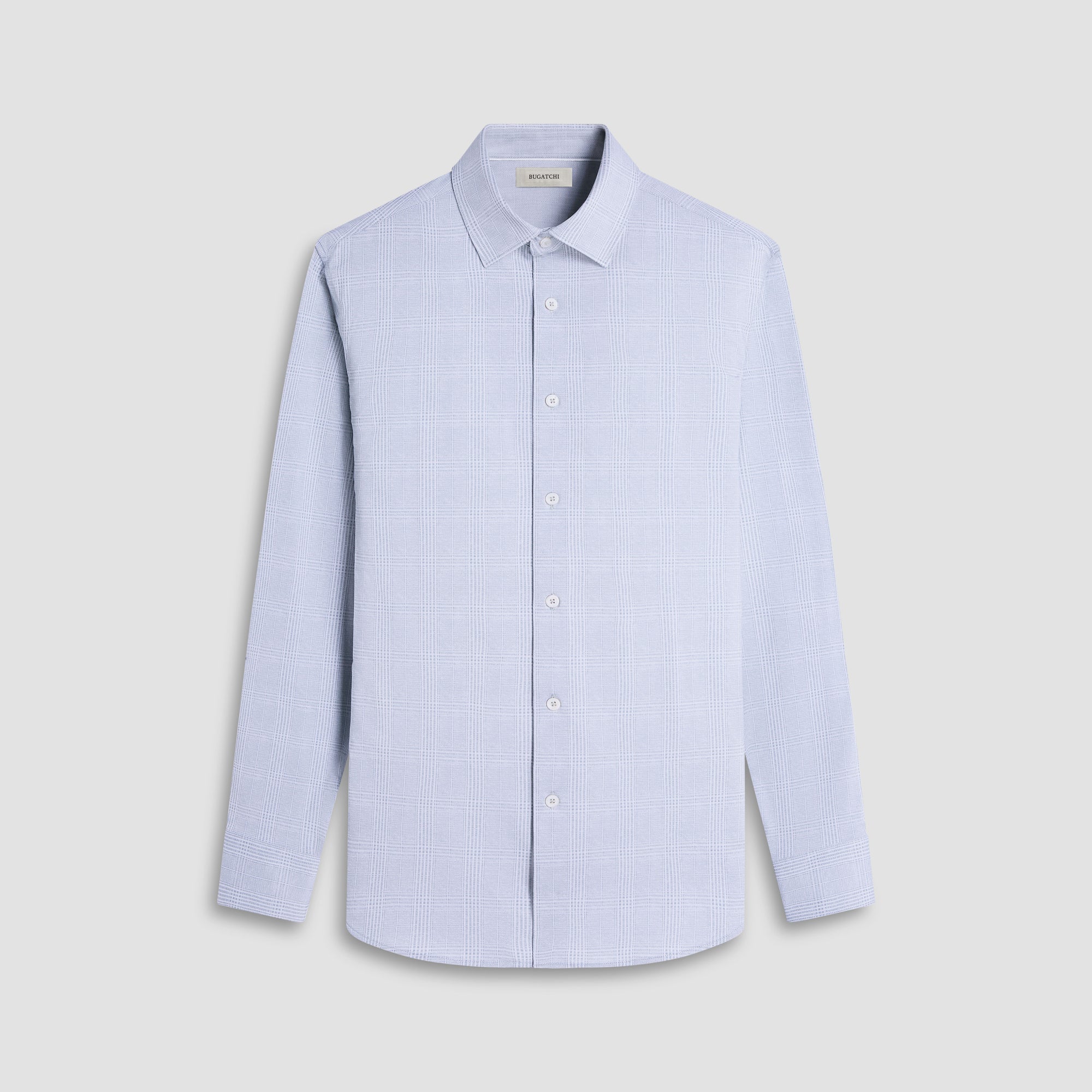 Jimmy Double-Sided Glen Plaid & Herringbone OoohCotton Shirt
