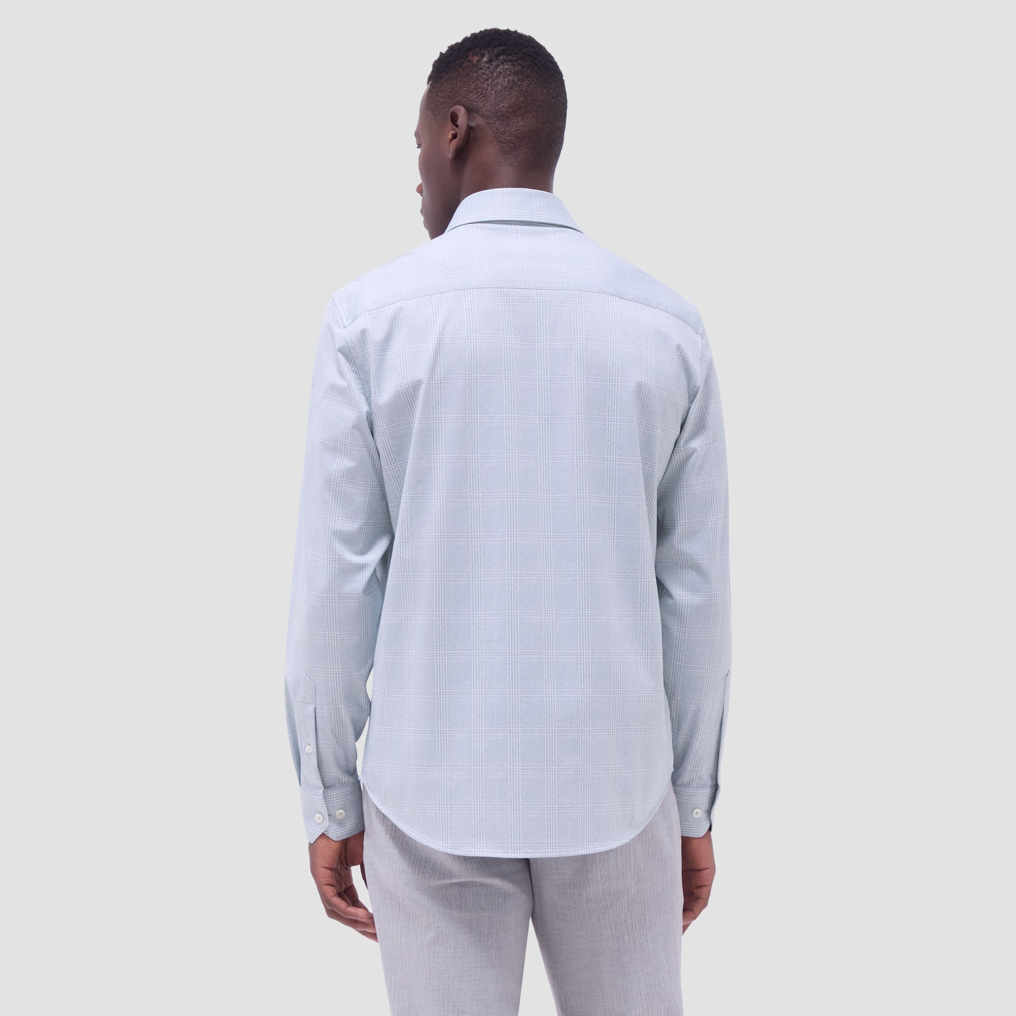 Jimmy Double-Sided Glen Plaid & Herringbone OoohCotton Shirt