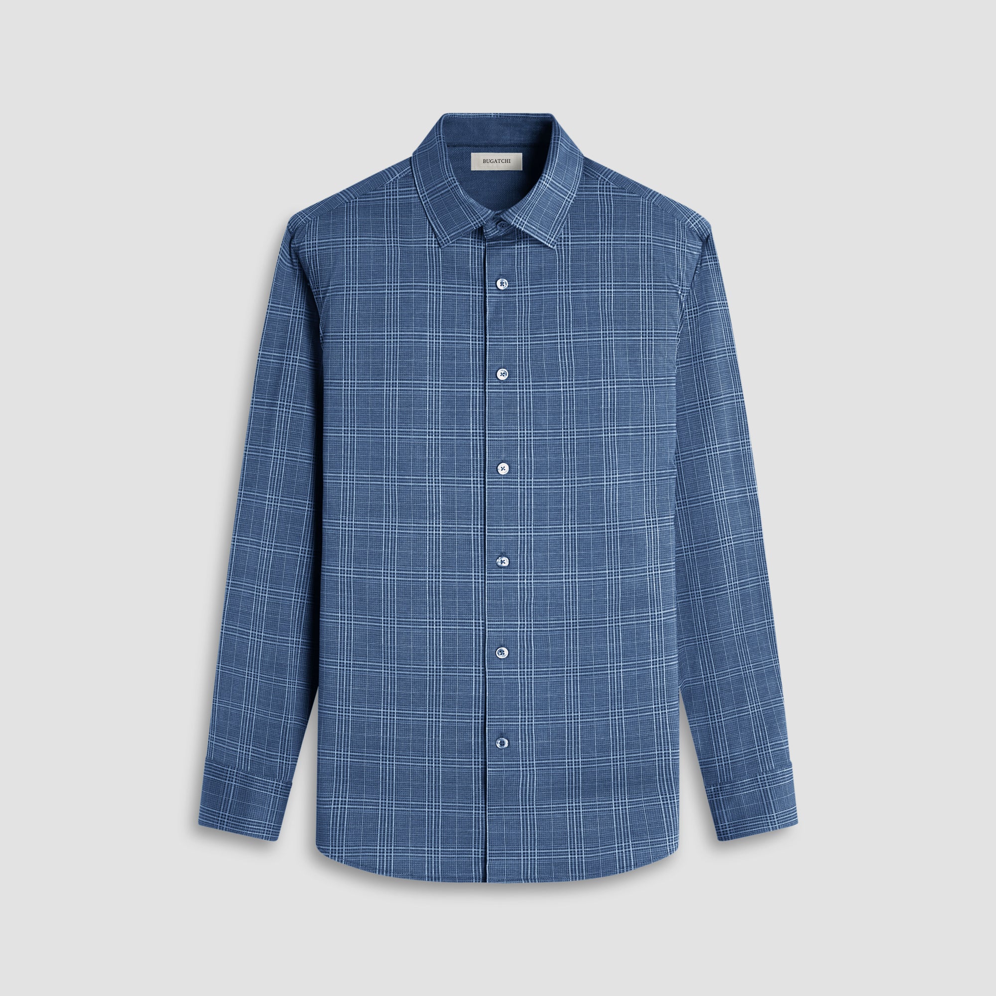 Jimmy Double-Sided Glen Plaid & Herringbone OoohCotton Shirt
