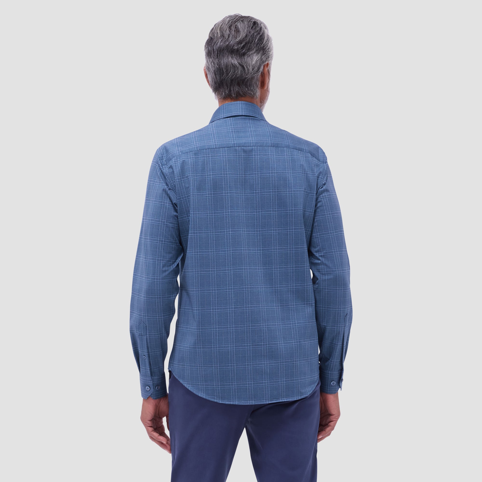 Jimmy Double-Sided Glen Plaid & Herringbone OoohCotton Shirt