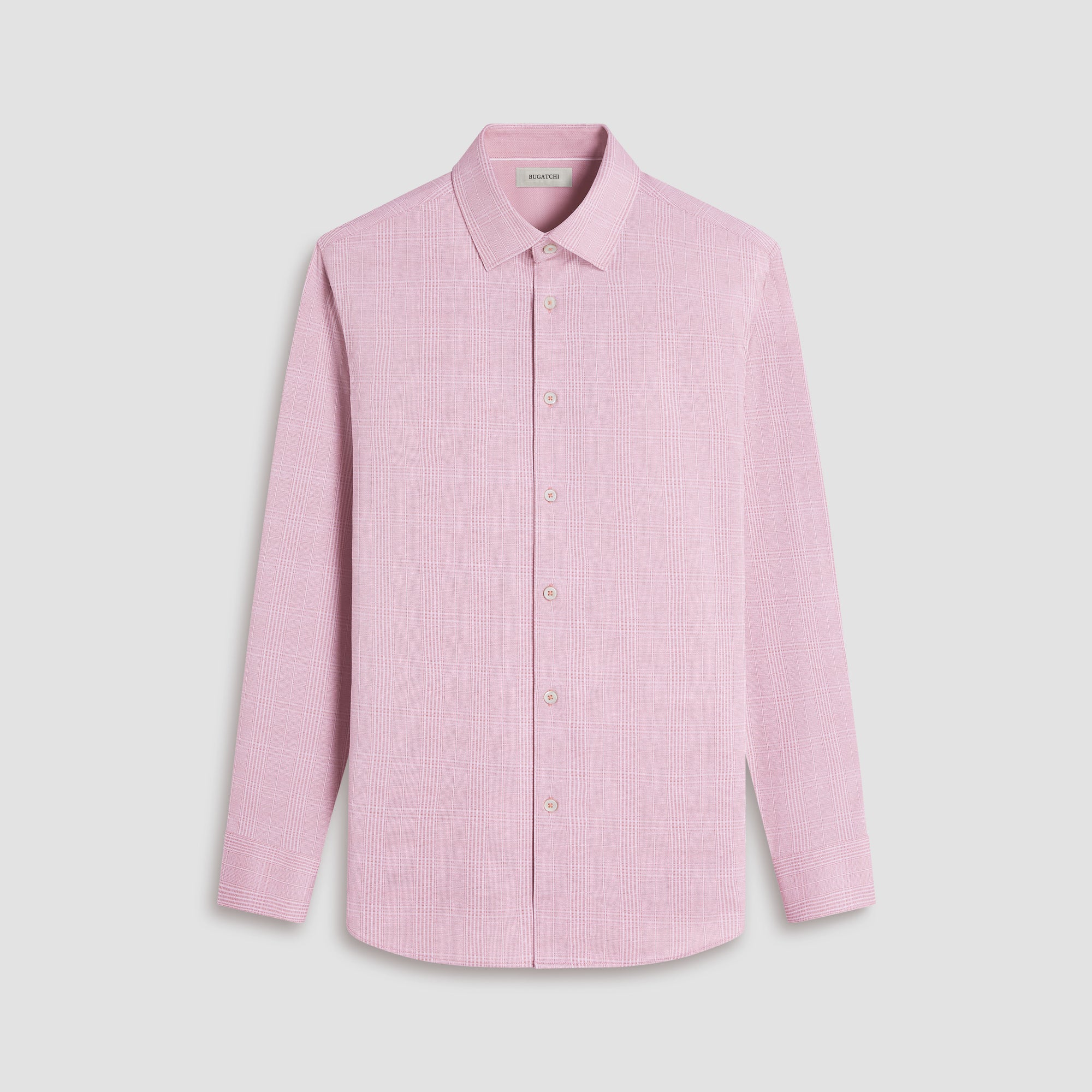 Jimmy Double-Sided Glen Plaid & Herringbone OoohCotton Shirt