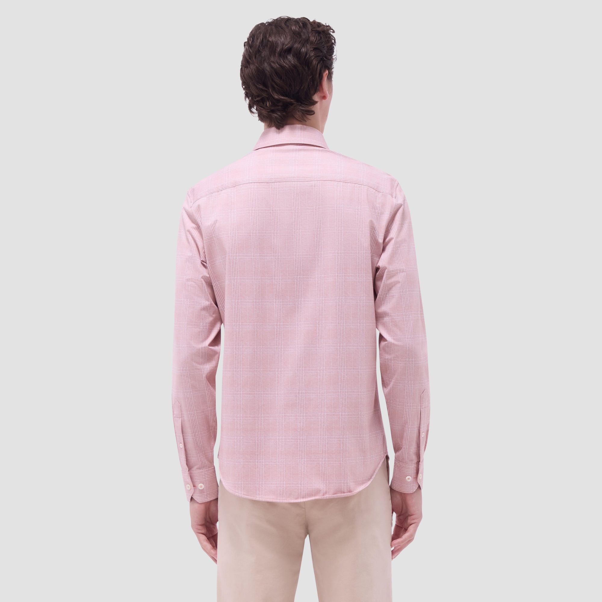 Jimmy Double-Sided Glen Plaid & Herringbone OoohCotton Shirt