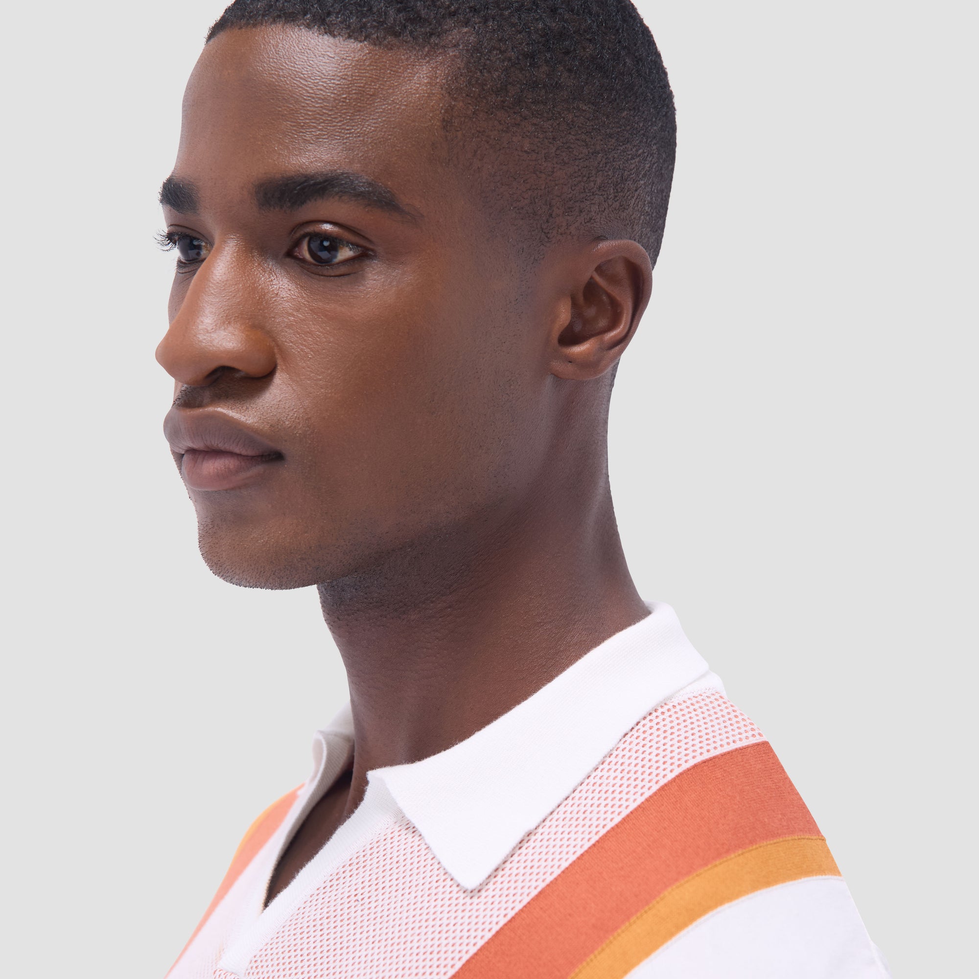 Color Block Short Sleeve Johnny Sweater